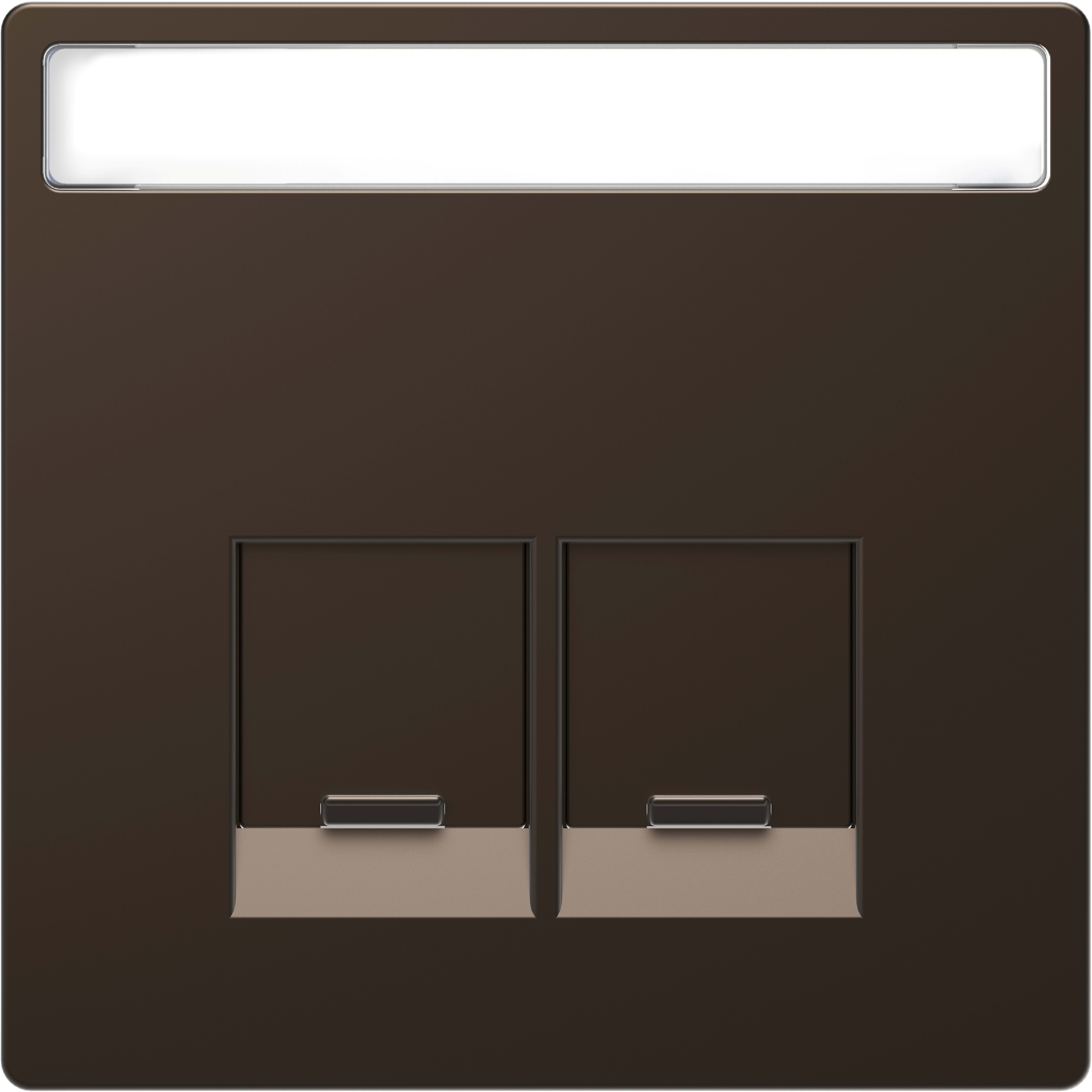 SCHNEIDER ELECTRIC - Piastra con etichetta per Schneider Electric RJ45, moka, System Design