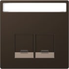 SCHNEIDER ELECTRIC - Piastra con etichetta per Schneider Electric RJ45, moka, System Design