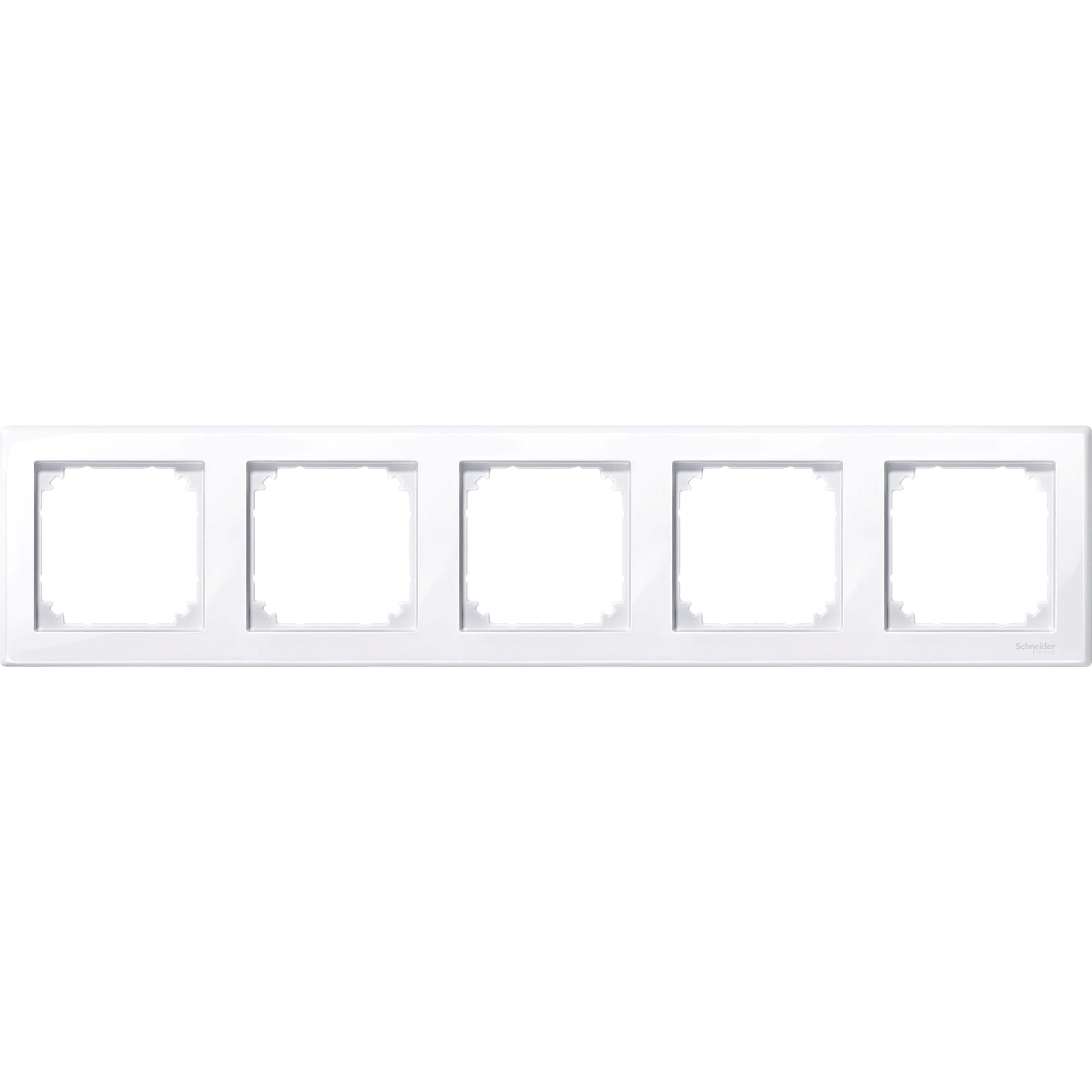 SCHNEIDER ELECTRIC - Cornice M-SMART, quintupla, bianco attiv