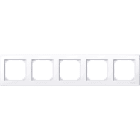 SCHNEIDER ELECTRIC - Cornice M-SMART, quintupla, bianco attiv