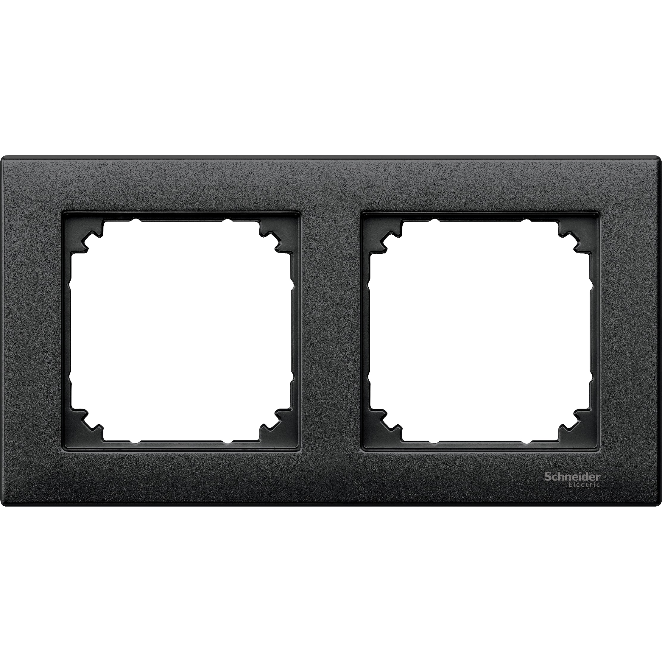 SCHNEIDER ELECTRIC - CORNICE M-PLAN DOPPIA ANTRACITE