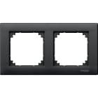 SCHNEIDER ELECTRIC - CORNICE M-PLAN DOPPIA ANTRACITE