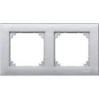 SCHNEIDER ELECTRIC - CORNICE M-PLAN DOPPIA ALLUMINIO