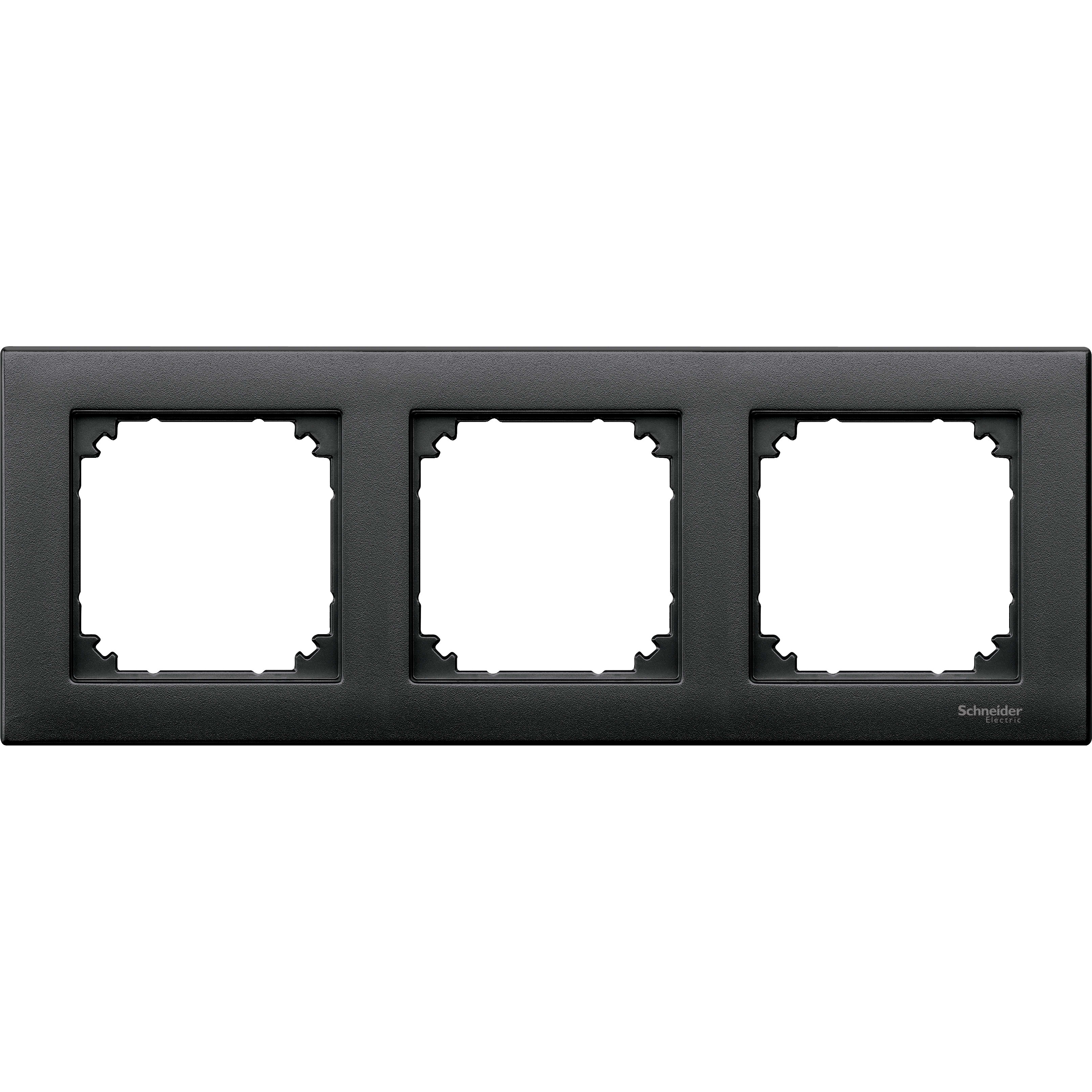 SCHNEIDER ELECTRIC - CORNICE M-PLAN TRIPLA ANTRACITE