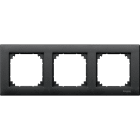 SCHNEIDER ELECTRIC - CORNICE M-PLAN TRIPLA ANTRACITE