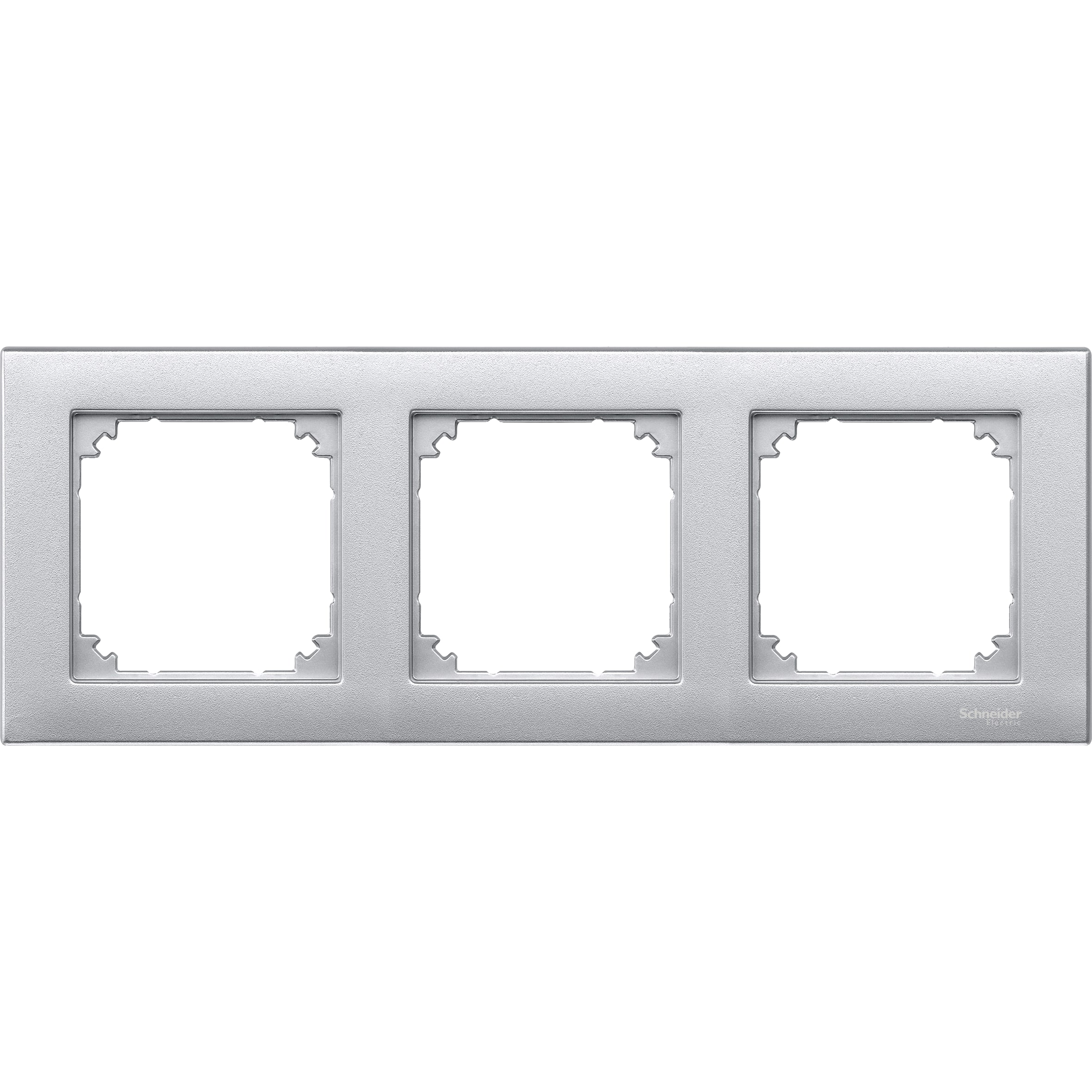 SCHNEIDER ELECTRIC - CORNICE M-PLAN TRIPLA ALLUMINIO