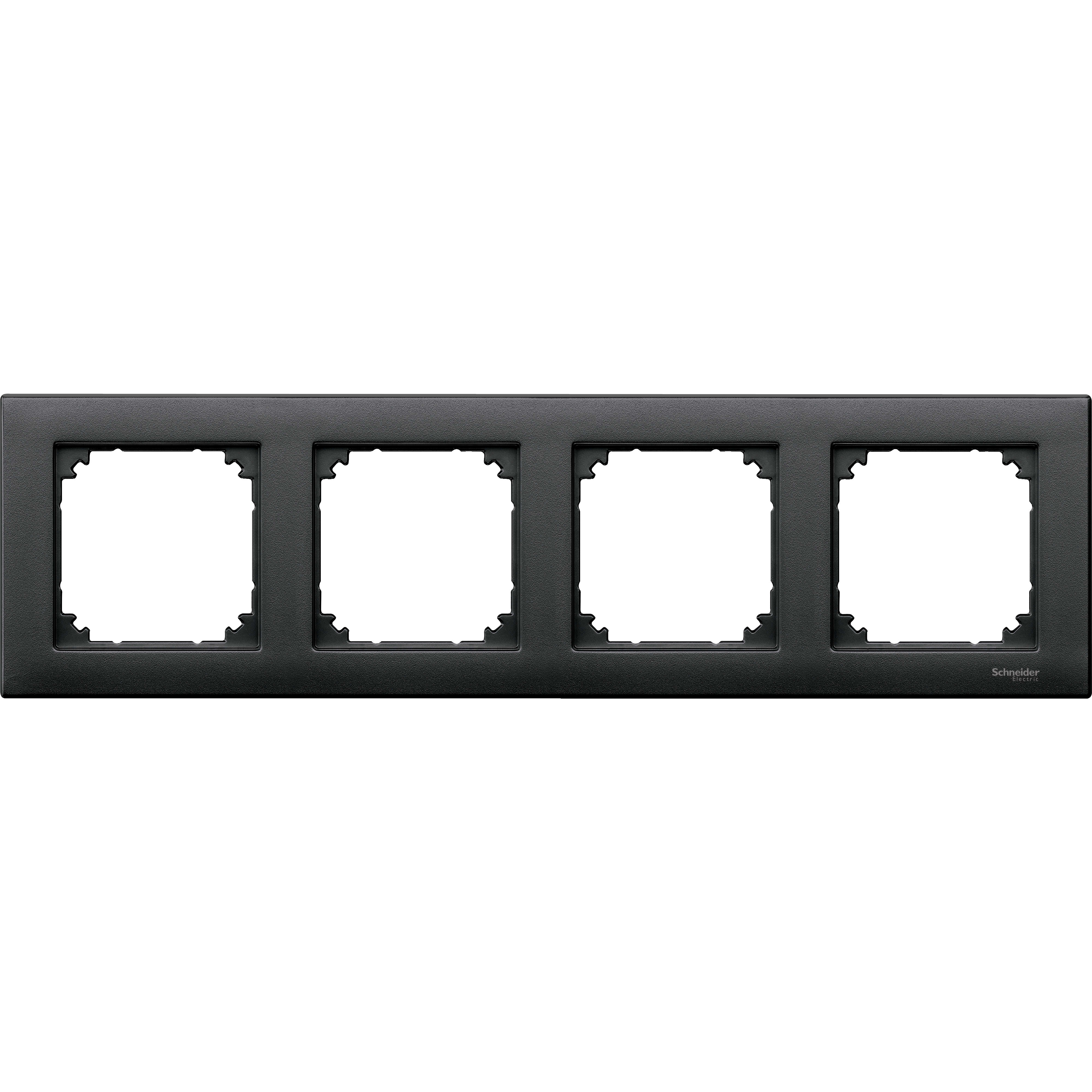 SCHNEIDER ELECTRIC - CORNICE M-PLAN, QUADRUPLA, ANTRACITE