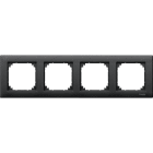 SCHNEIDER ELECTRIC - CORNICE M-PLAN, QUADRUPLA, ANTRACITE