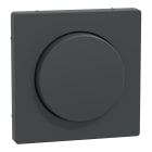 SCHNEIDER ELECTRIC - Piastra con manopola rotante, antracite, System Design