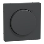 SCHNEIDER ELECTRIC - Piastra con manopola rotante, antracite, System Design
