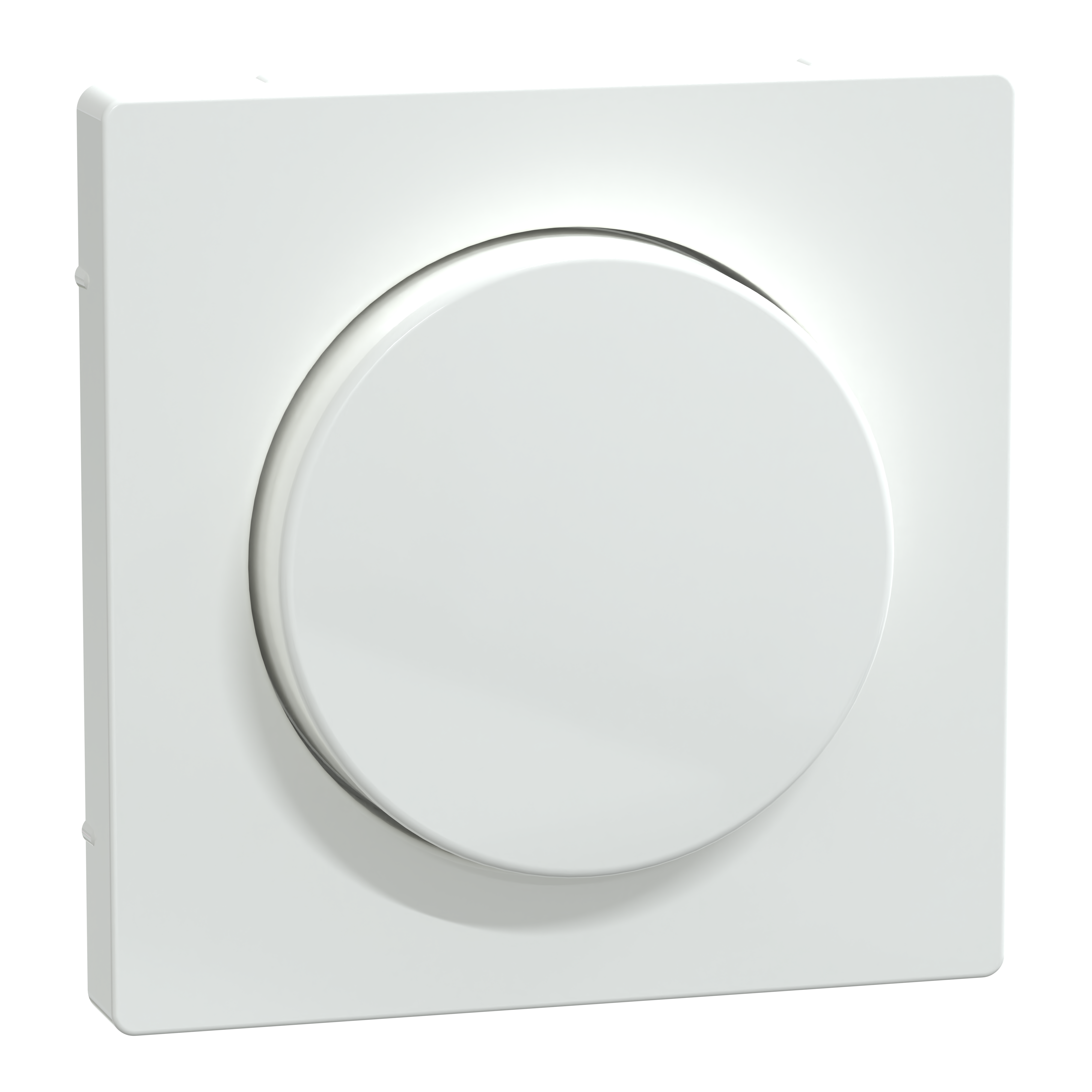 SCHNEIDER ELECTRIC - Piastra con manopola rotante, bianco loto, System Design