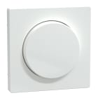 SCHNEIDER ELECTRIC - Piastra con manopola rotante, bianco loto, System Design