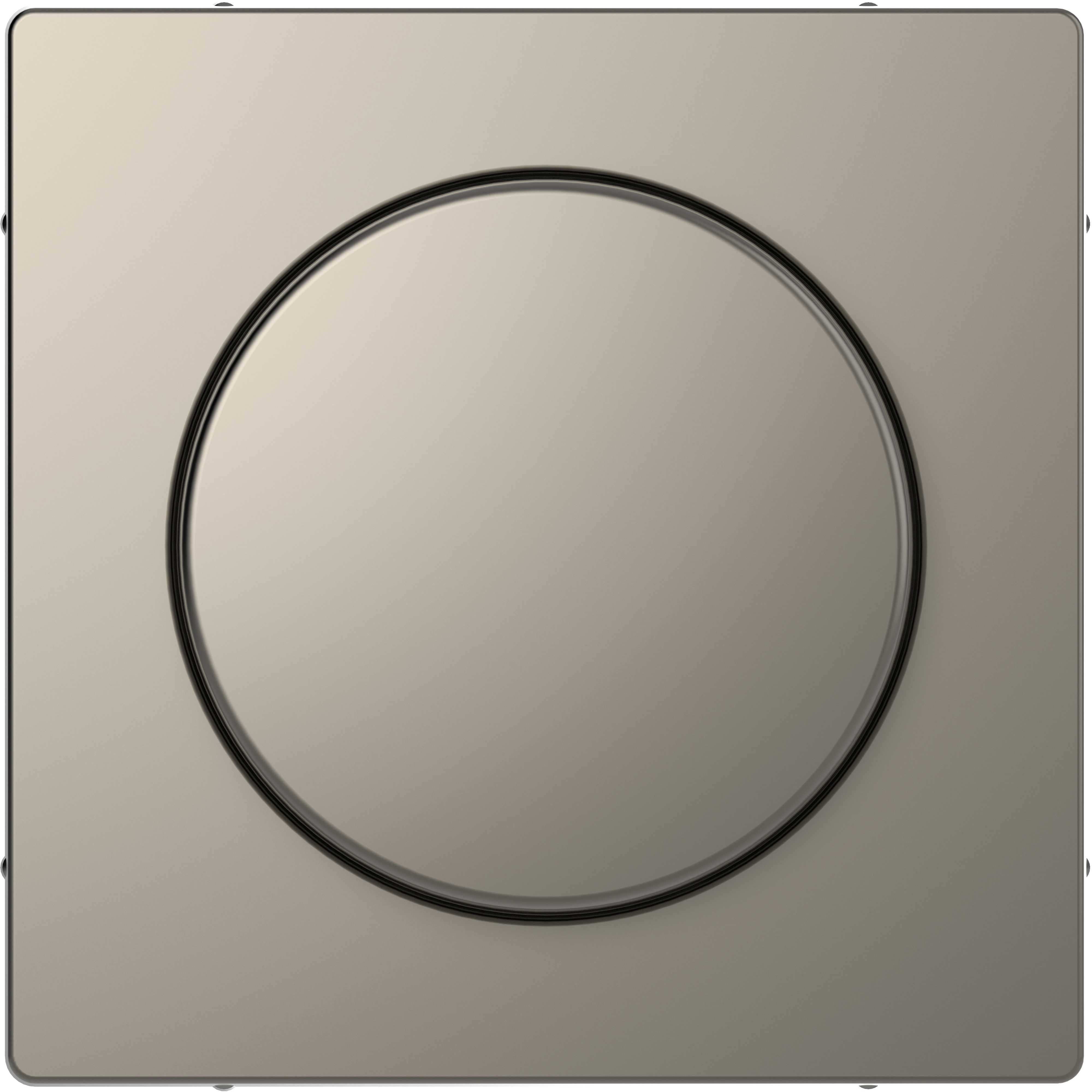 SCHNEIDER ELECTRIC - Piastra con manopola rotante, nickel, System Design