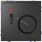 SCHNEIDER ELECTRIC - Controller temperatura 230V con interruttore e piastra, antracite, System Design