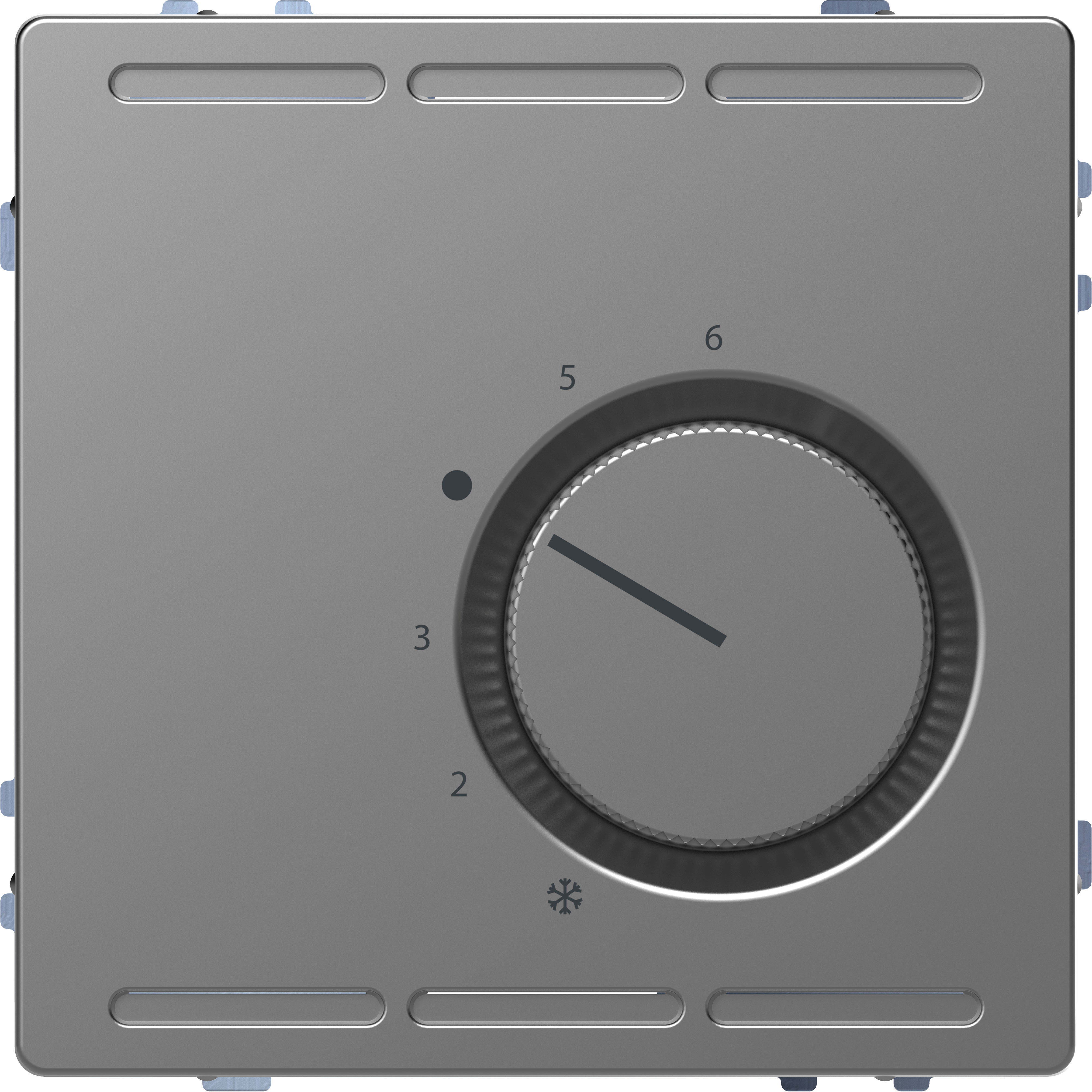 SCHNEIDER ELECTRIC - Controller temperatura 230V con 2 contatti e piastra, acciaio, System Design