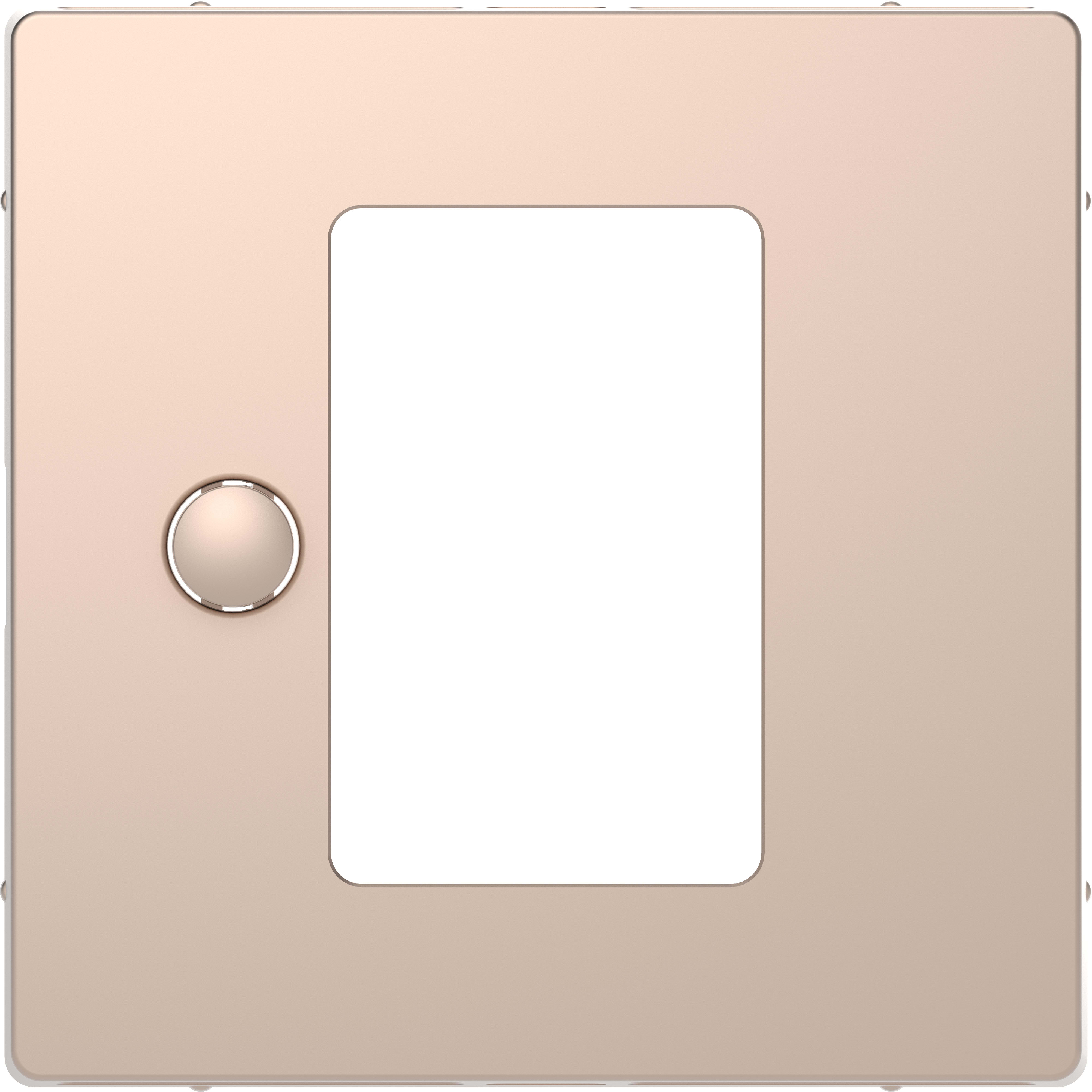 SCHNEIDER ELECTRIC - Placca per unità controllo temperatura con touch, champagne, System Design