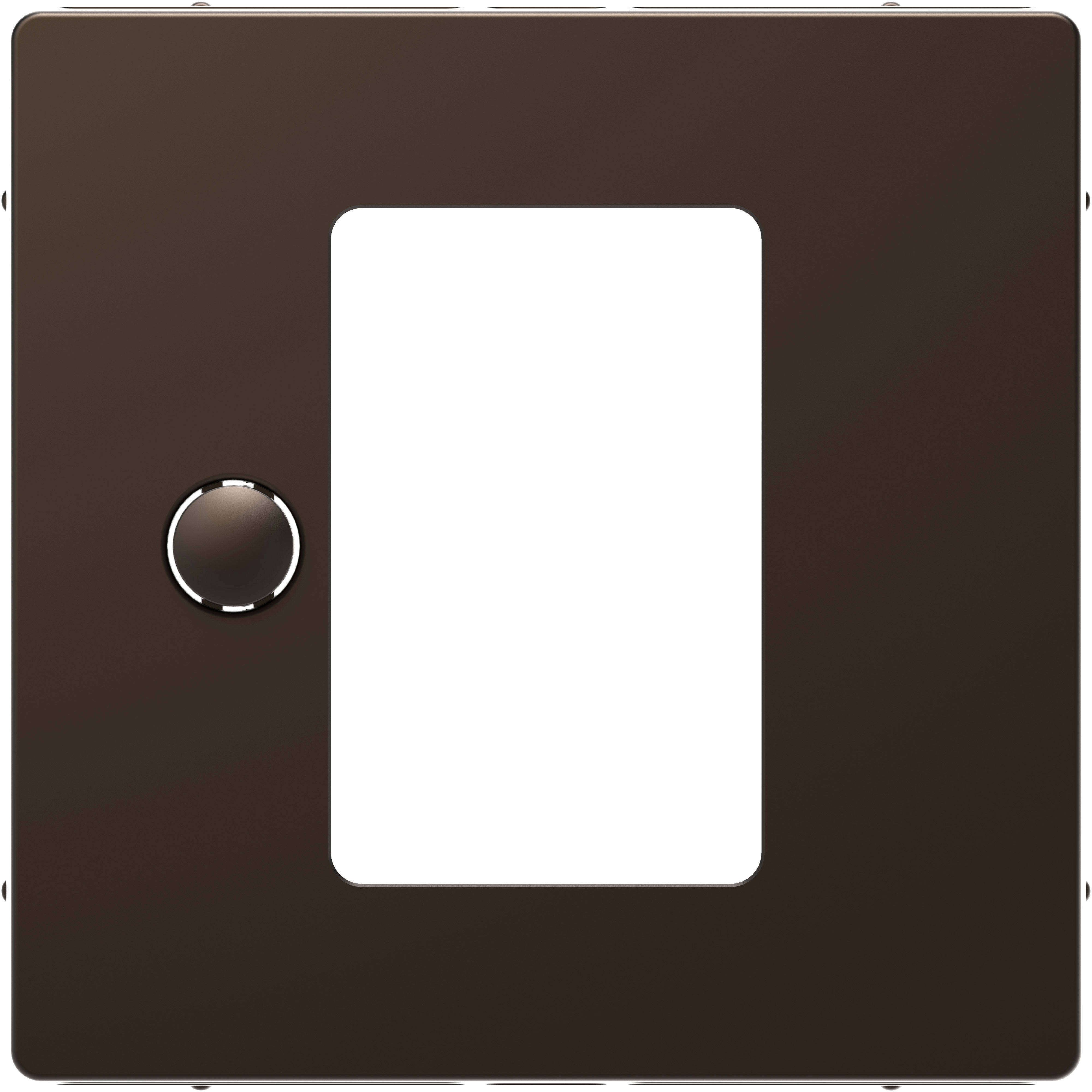 SCHNEIDER ELECTRIC - Placca per unità controllo temperatura con touch, moka, System Design