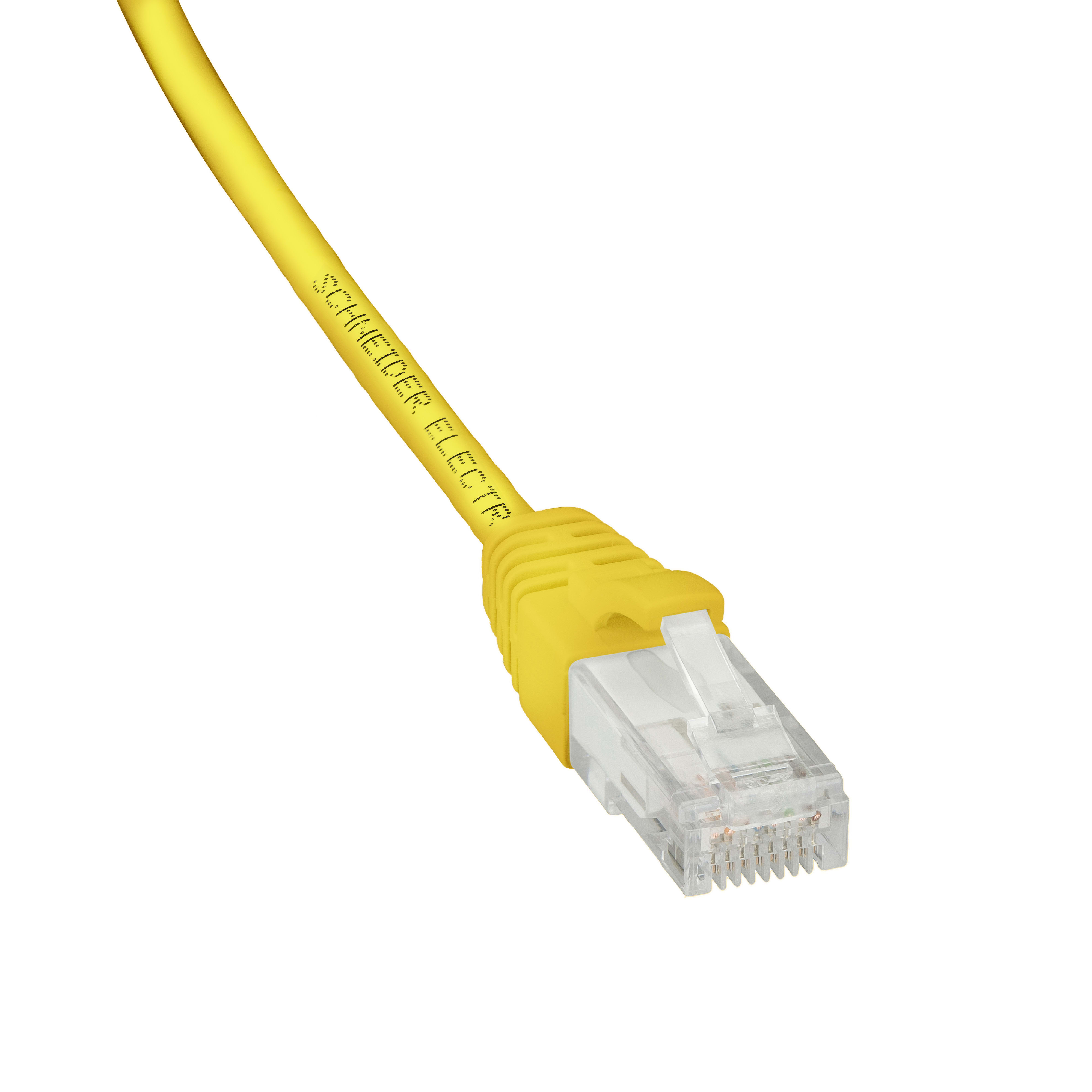 SCHNEIDER ELECTRIC - Patch cord, Actassi, Category 6, U-UTP, LSZH, 3 m, giallo