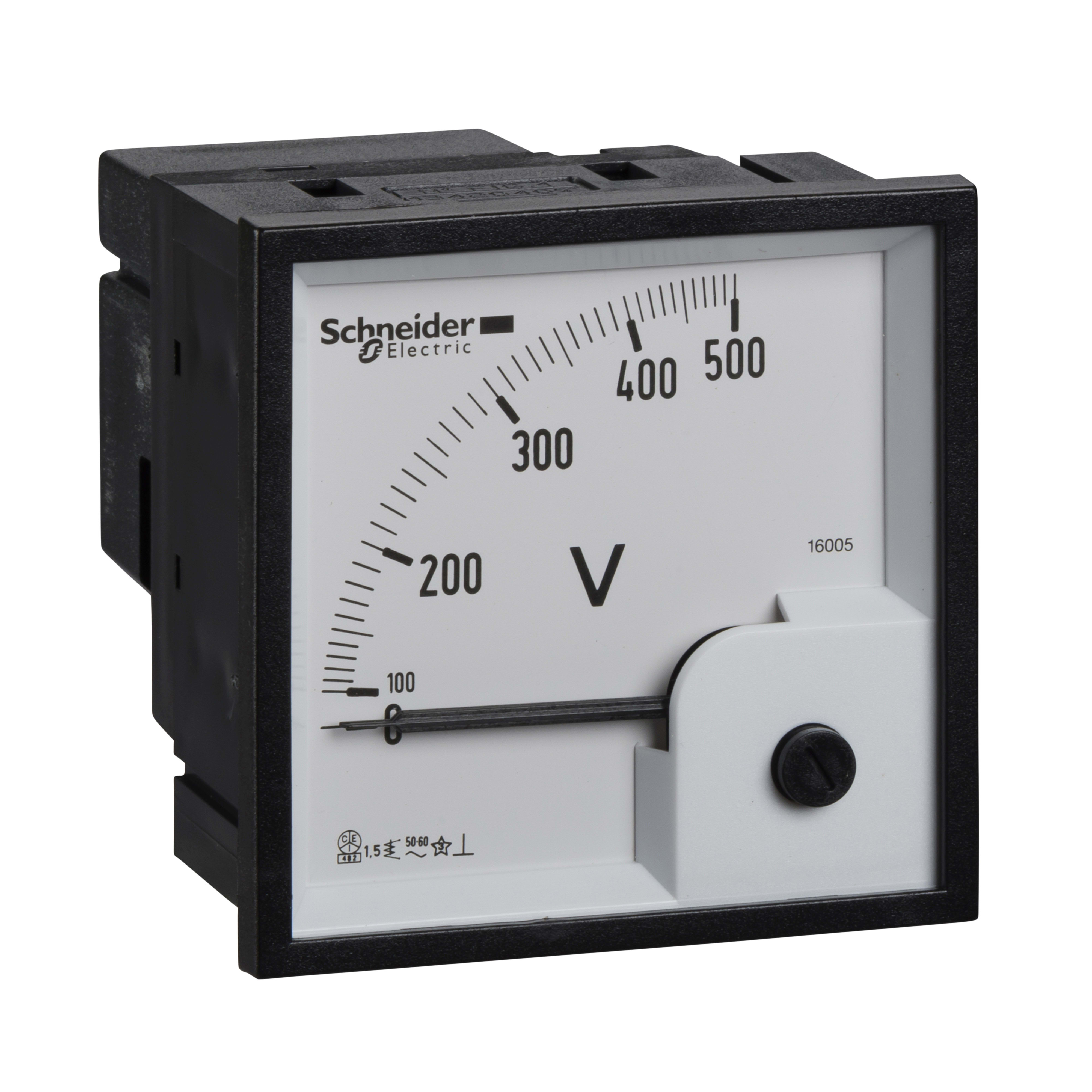 SCHNEIDER ELECTRIC - VLT 72X72 VOLTMETRO 0-500V