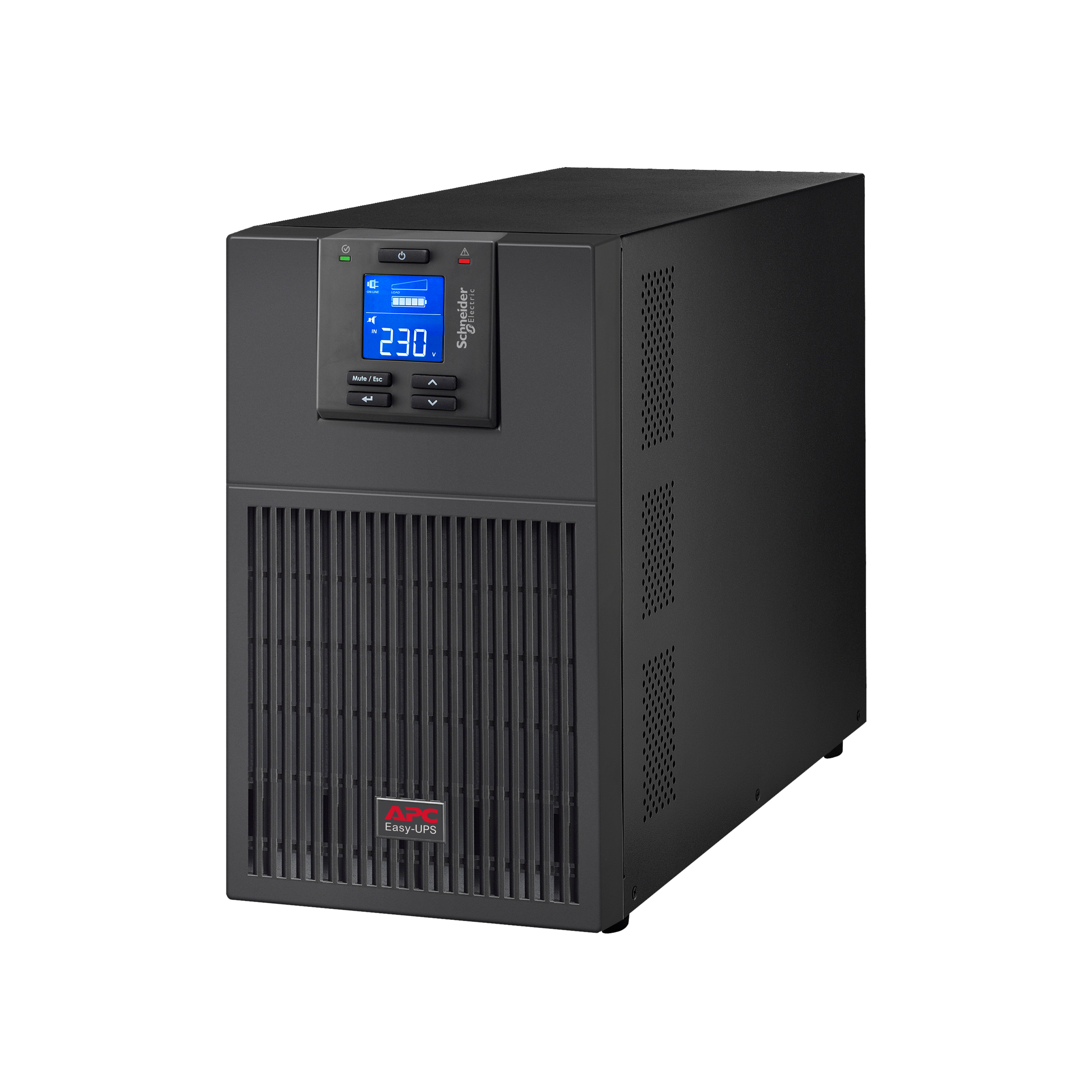 SCHNEIDER ELECTRIC - APC, Easy UPS On-Line, SRV3KI-E, 3kVA/2700W, Tower, 230V, 6x IEC C13 + 1x IEC C19, Intelligent Card Slot, LCD