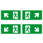 SCHNEIDER ELECTRIC - 4 Schermi 45 gradi per Kit Vetrosignal Exiway Smartled, 30m, Accessorio di Segnalazione