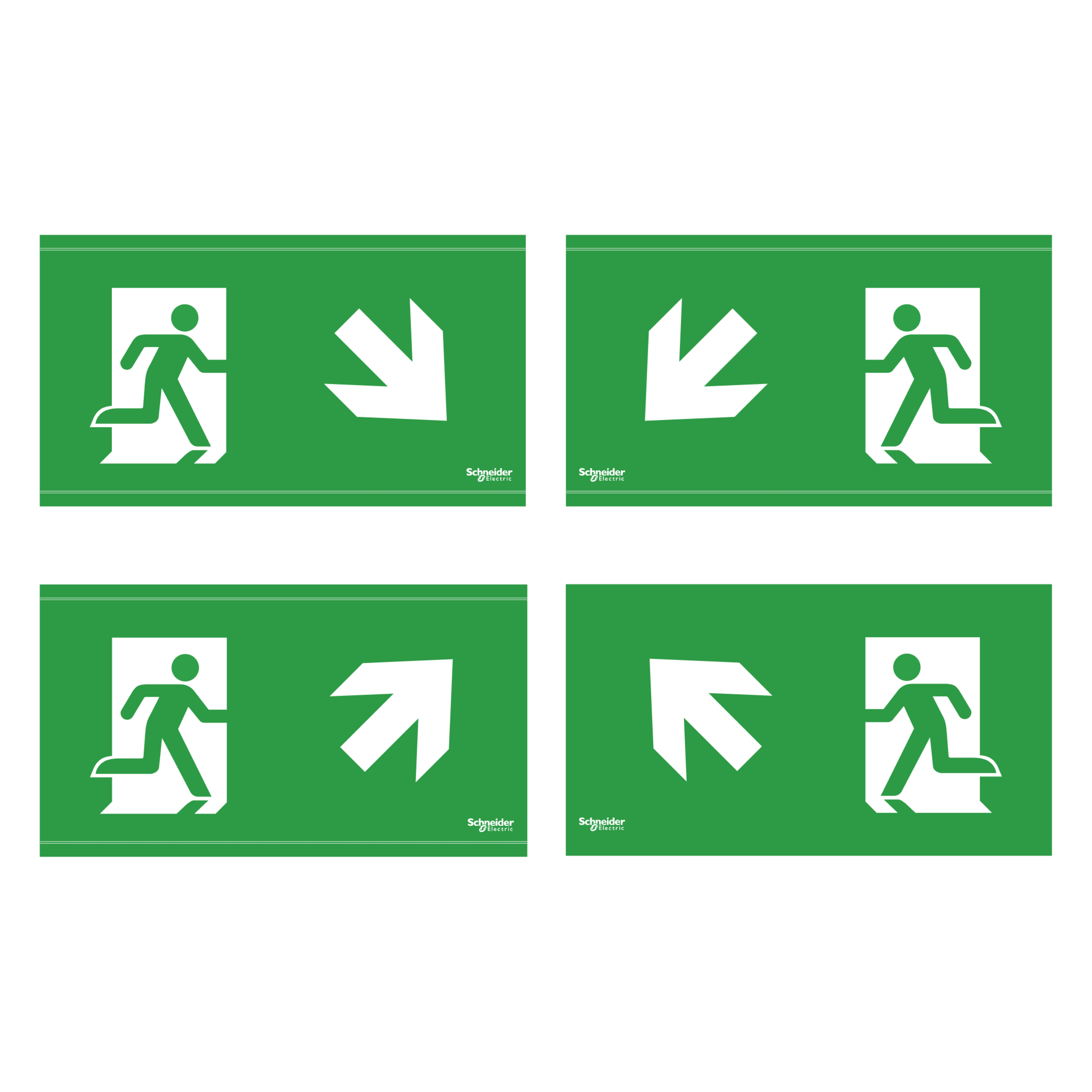 SCHNEIDER ELECTRIC - Accessorio di Segnalazione-4 Pittogrammi 45 gradi Exiway Smartbeam 20m