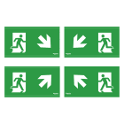 SCHNEIDER ELECTRIC - Accessorio di Segnalazione-4 Pittogrammi 45 gradi Exiway Smartbeam 20m