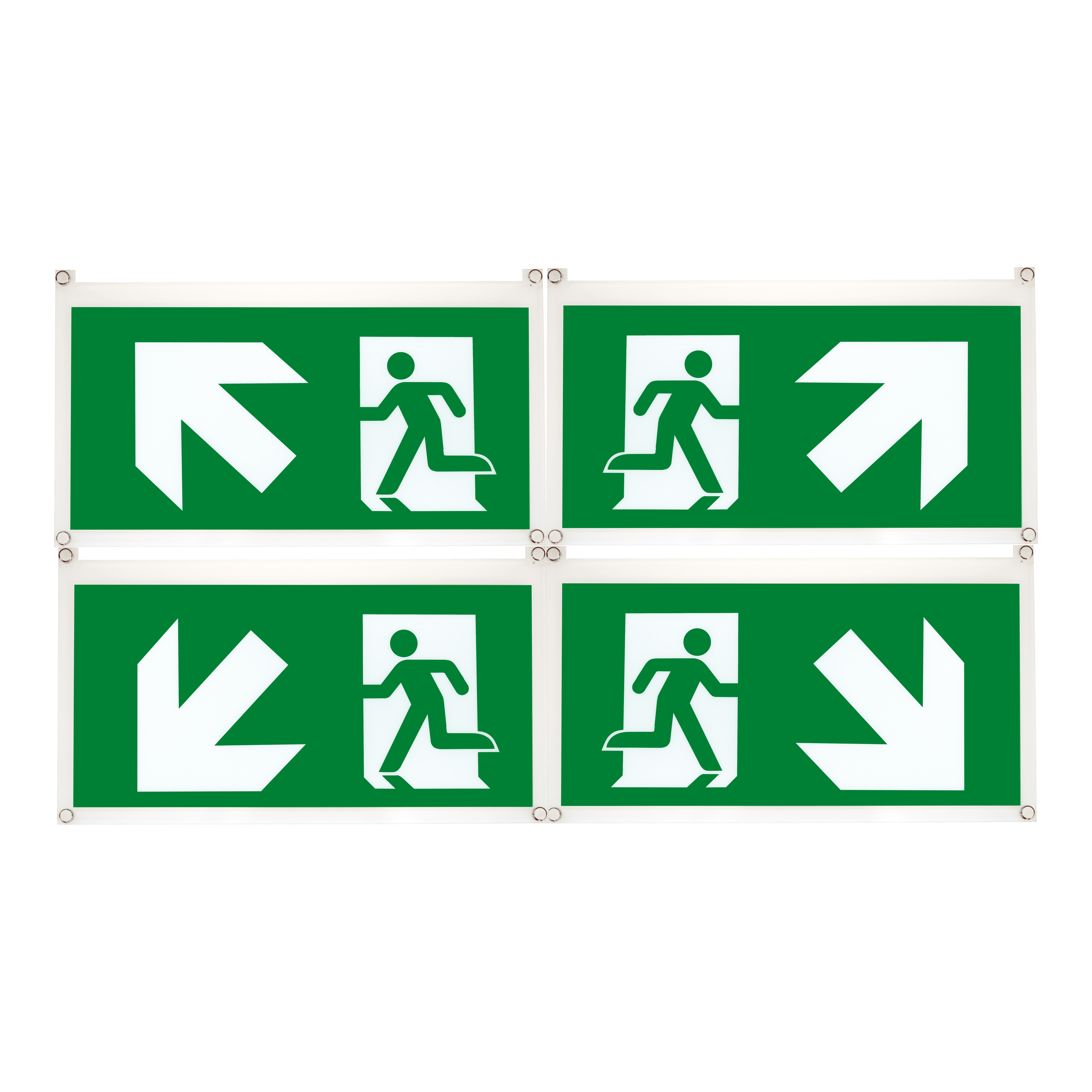SCHNEIDER ELECTRIC - Exiway Easysign 24m, 4 Pittogrammi 45 gradi , accessorio di segnalazione