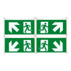 SCHNEIDER ELECTRIC - Exiway Easysign 24m, 4 Pittogrammi 45 gradi , accessorio di segnalazione