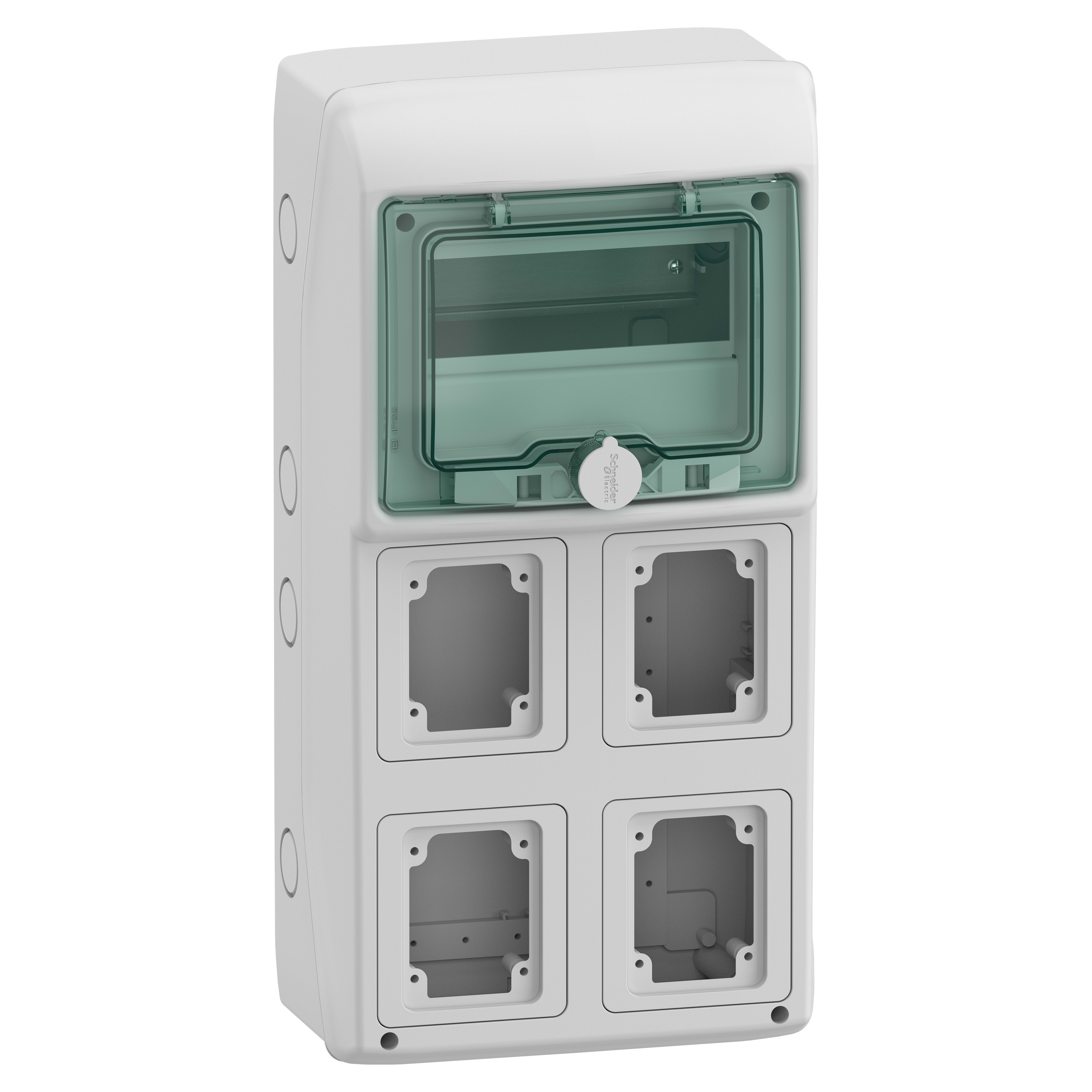 SCHNEIDER ELECTRIC - Quadro Mureva Enclosures IP65 8 moduli 4 prese da incasso