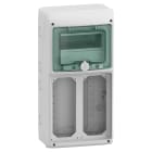 SCHNEIDER ELECTRIC - Quadro Mureva Enclosures IP65 8 moduli 2 prese interbloccata Unika