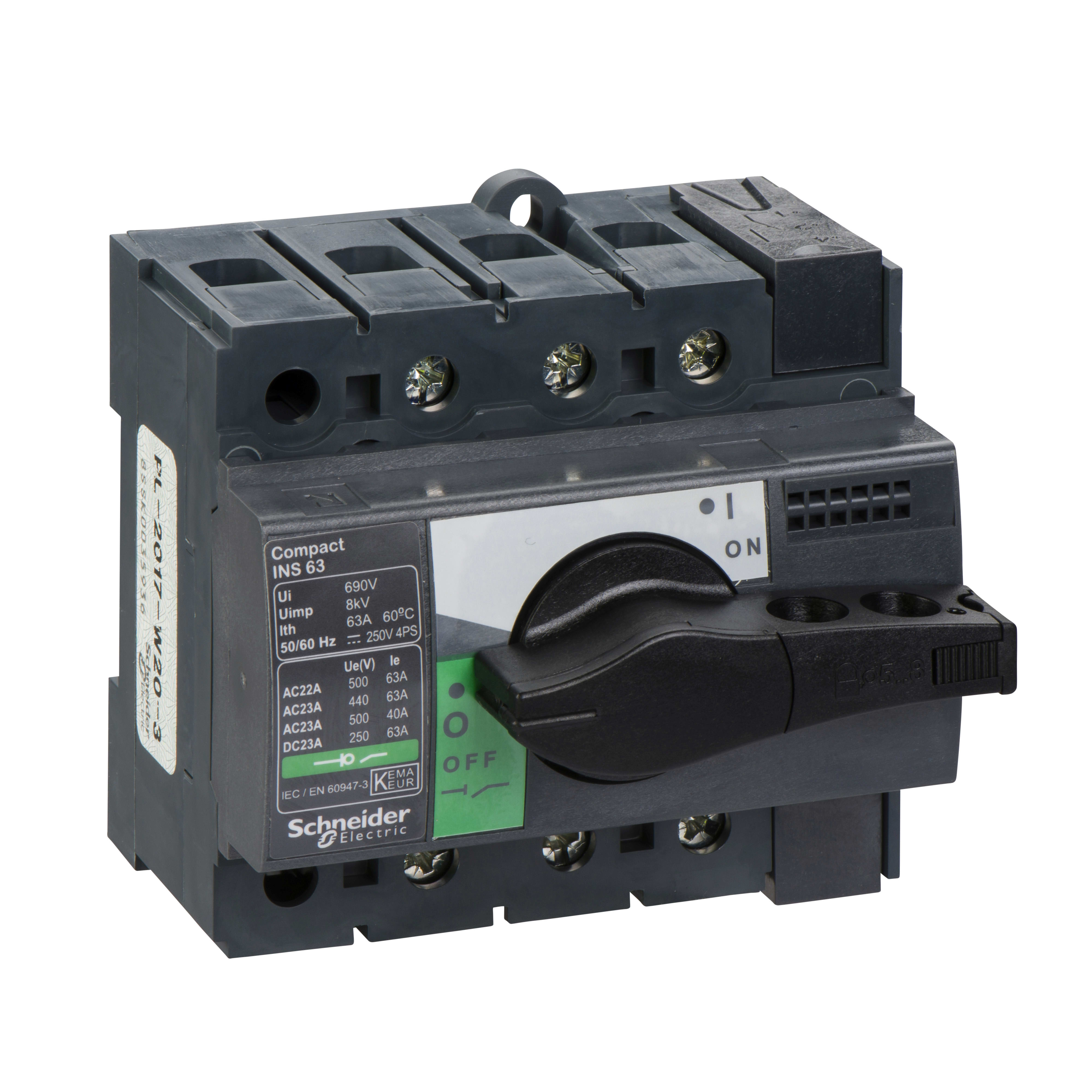 SCHNEIDER ELECTRIC - INS63 3P MANOPOLA NERA