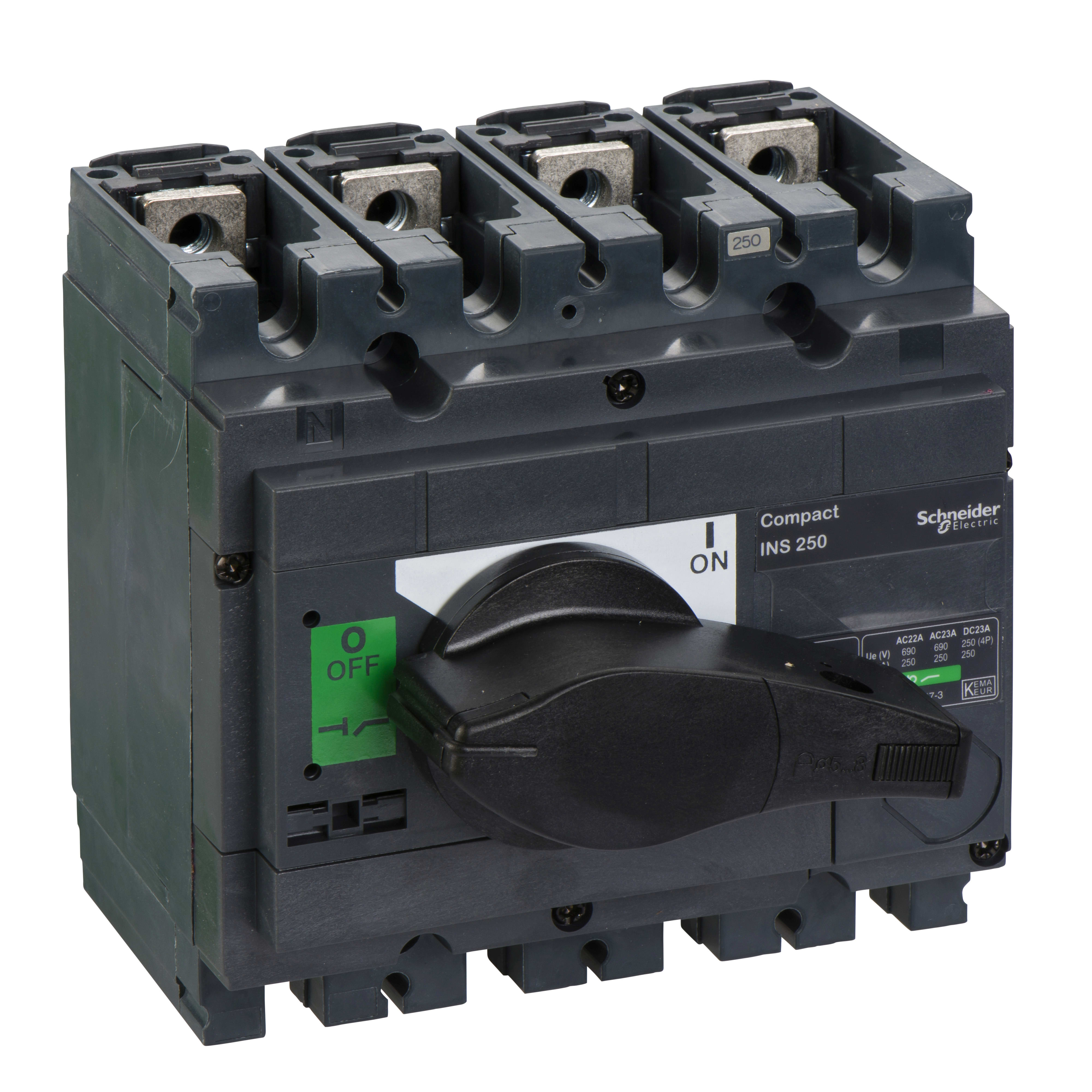 SCHNEIDER ELECTRIC - INS250 FISSO ANT 4P MAN NERA