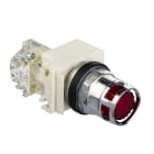 SCHNEIDER ELECTRIC - Pulsante luminoso rosso diametro 30 - incassato con ritorno - 120V - 1 NC-NO