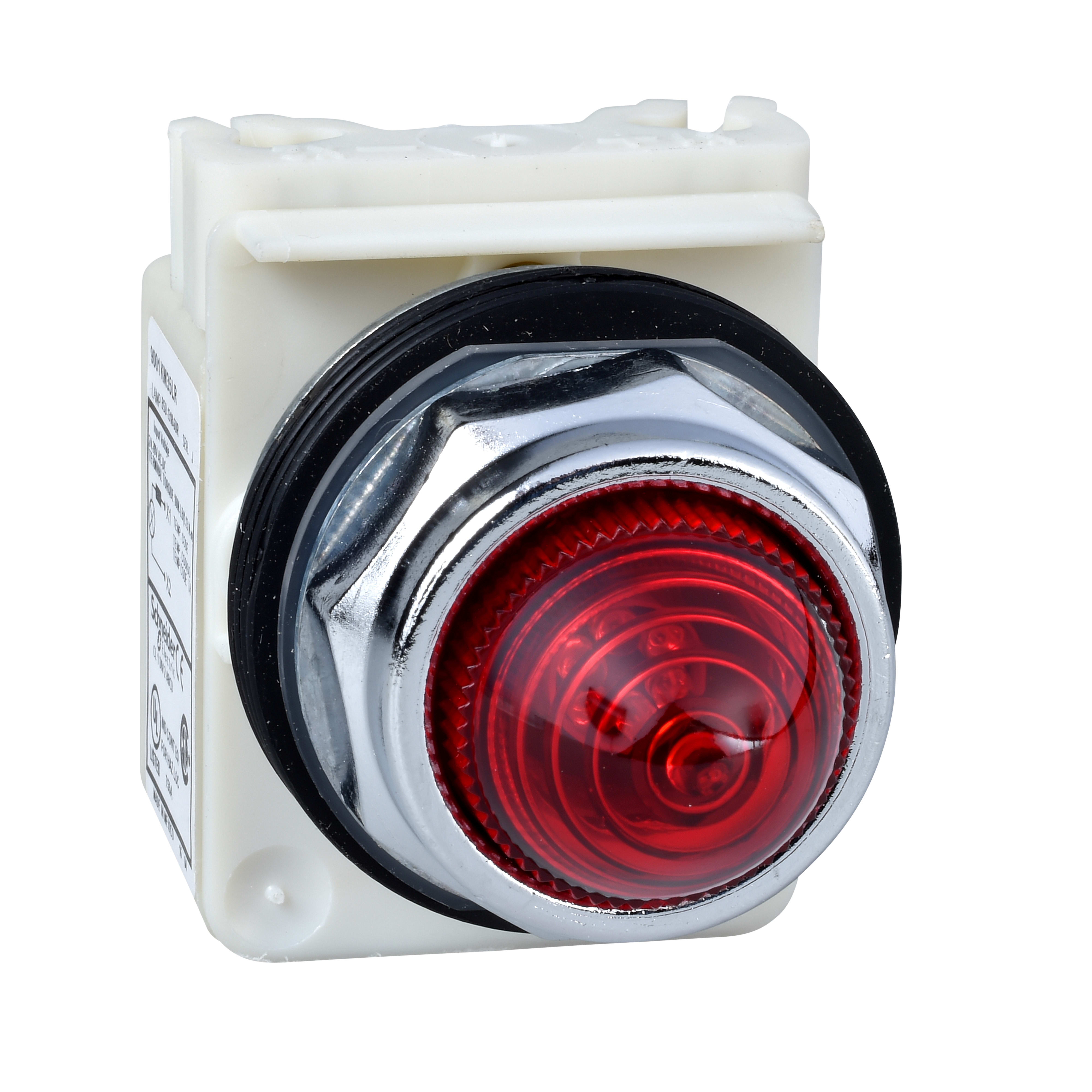 SCHNEIDER ELECTRIC - Lampada spia diametro 30 - rossa - LED ALTA LUM. BA 9S - 24V AC-DC - IP66