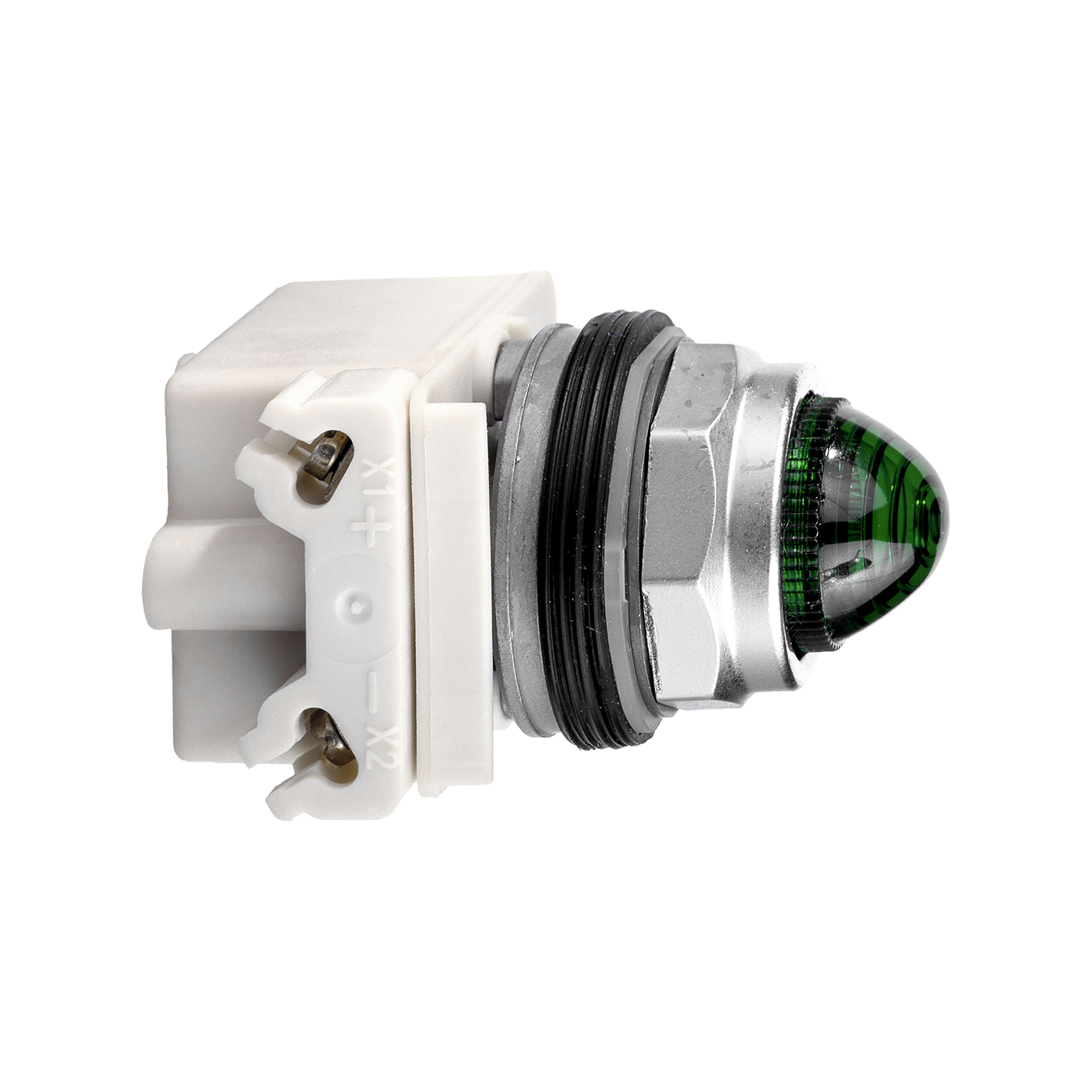 SCHNEIDER ELECTRIC - Lampada spia diametro 30 - verde - LED alta luminosità BA 9S - 120V AC-DC - IP66