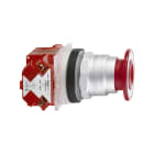 SCHNEIDER ELECTRIC - Pulsante diametro 30 - lunetta metallo - testa a fungo diametro 41mm - rosso - 3 posizioni - 2NC