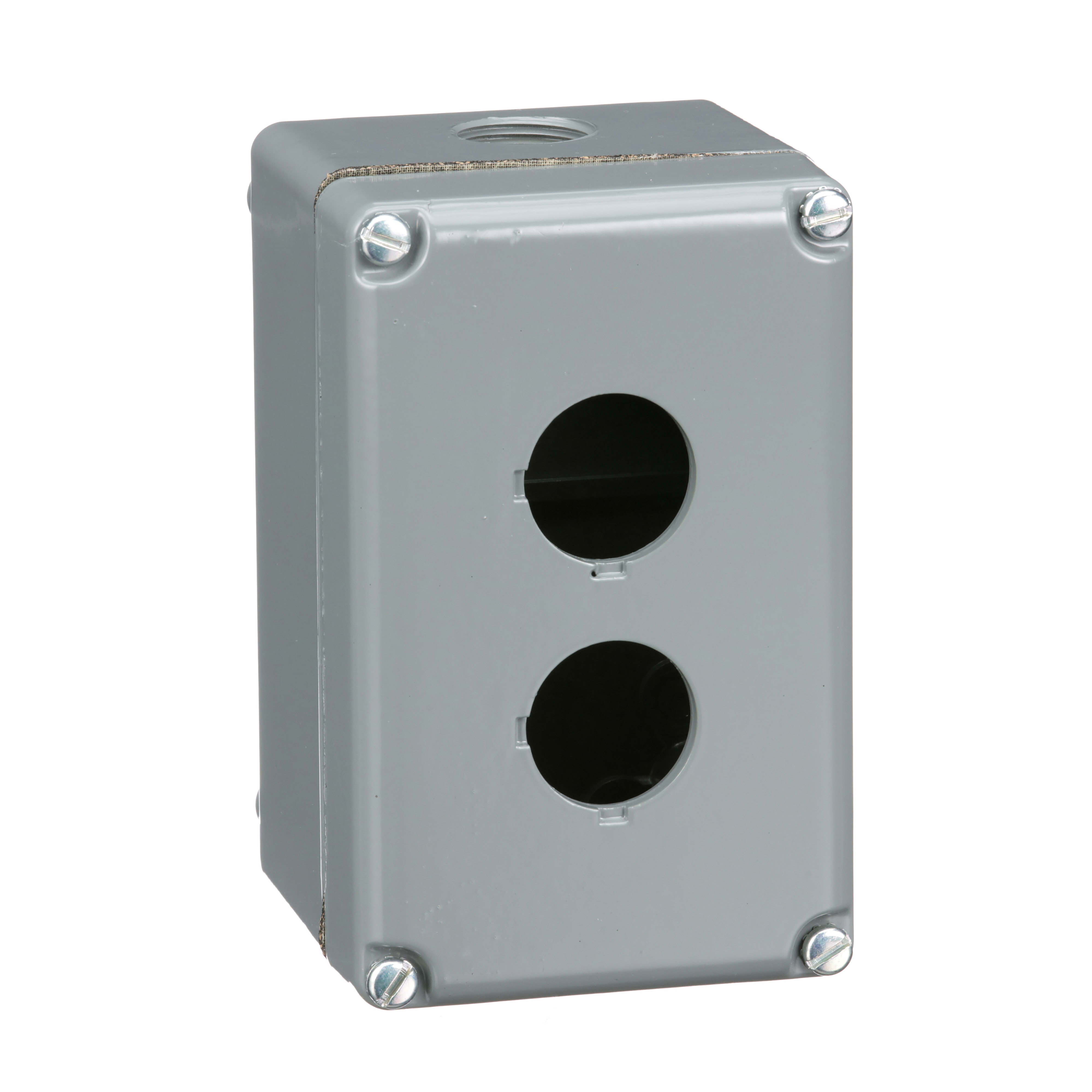 SCHNEIDER ELECTRIC - Pulsantiera neutra - 9001K - alluminio - 2 fori diametro 30