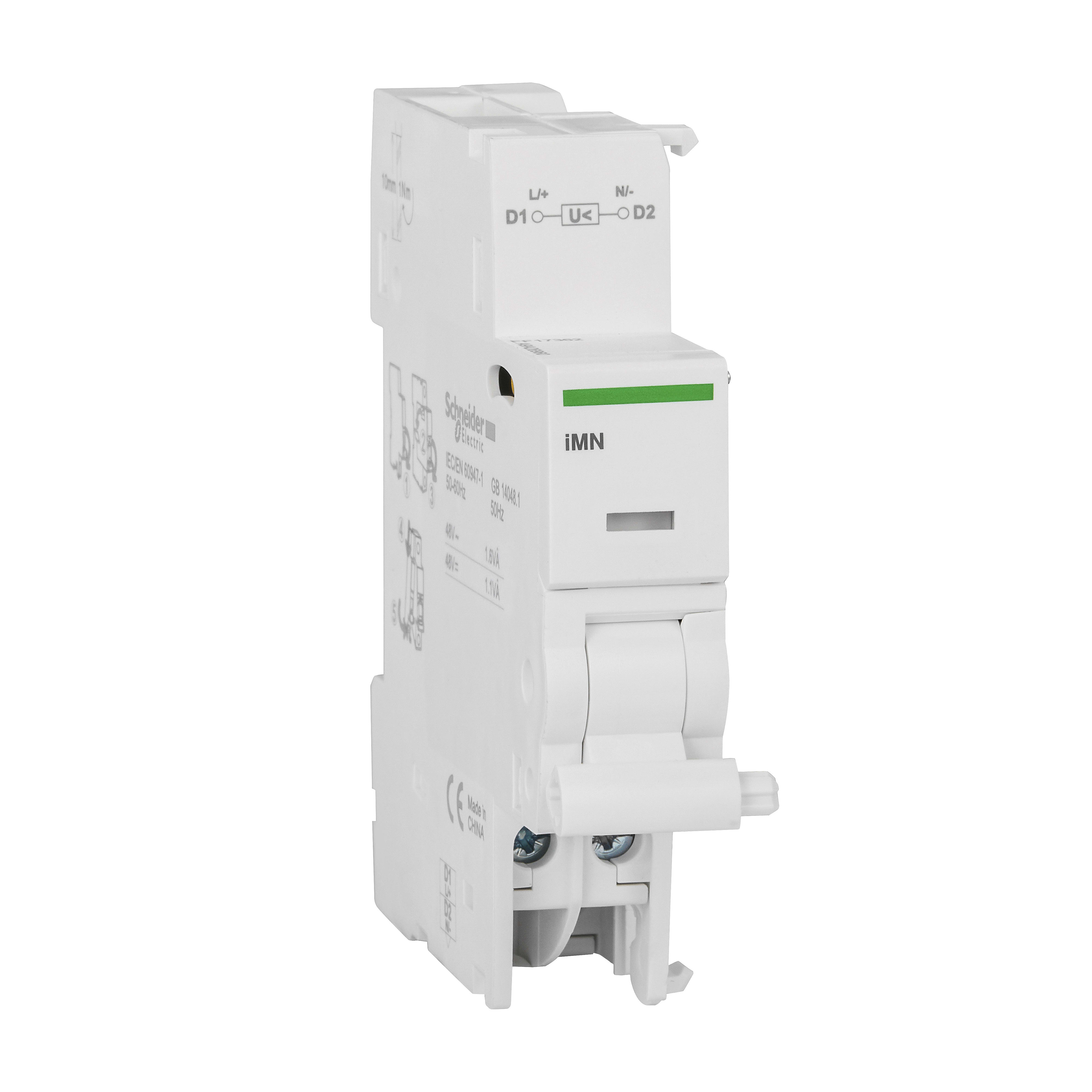 SCHNEIDER ELECTRIC - Sganciatore minima tensione iMN 48Vca-cc per iC60-iID-iSW-NA-RCA-ARA