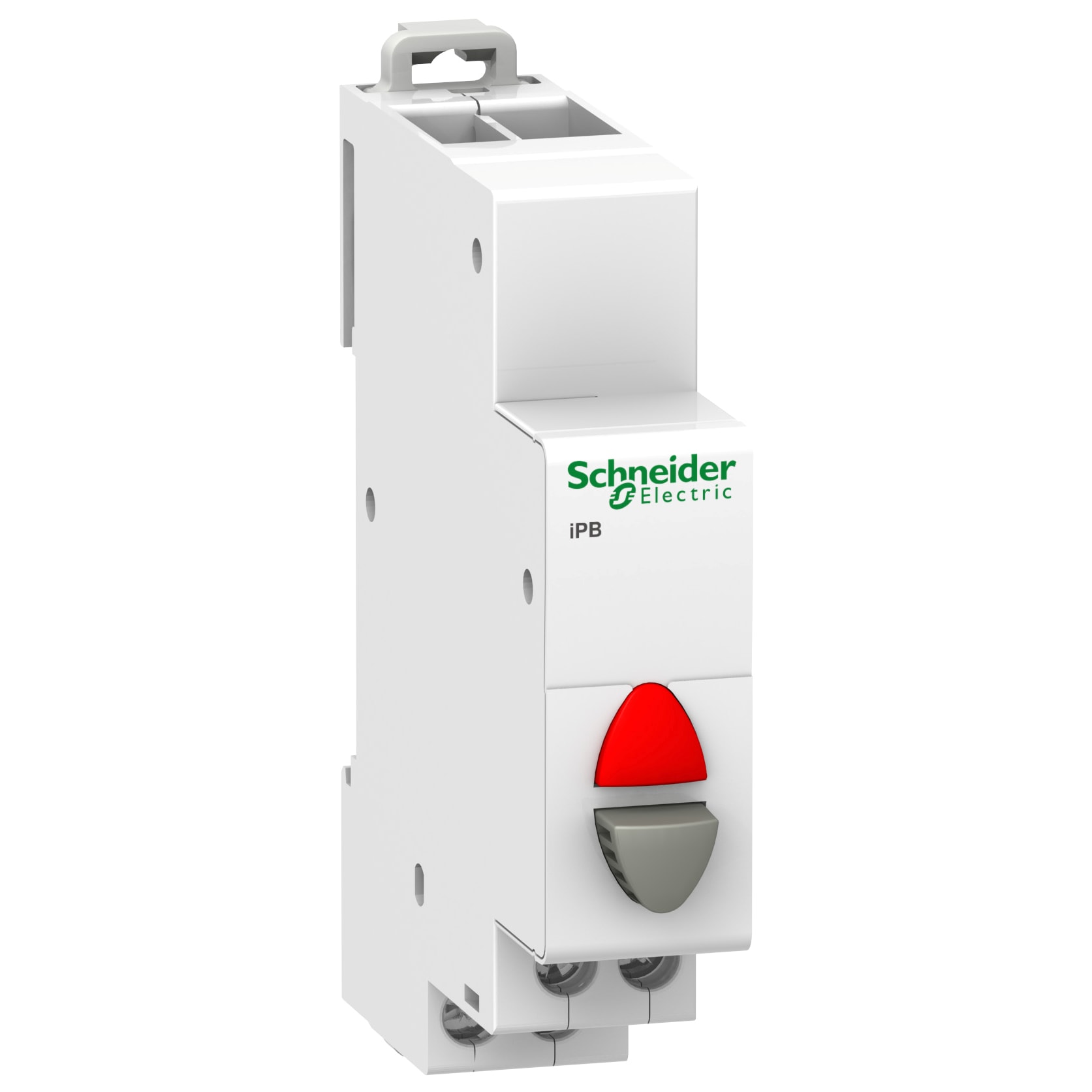 SCHNEIDER ELECTRIC - Pulsante iPB 1NC 20A 250Vca grigio e spia rossa 110÷230Vca