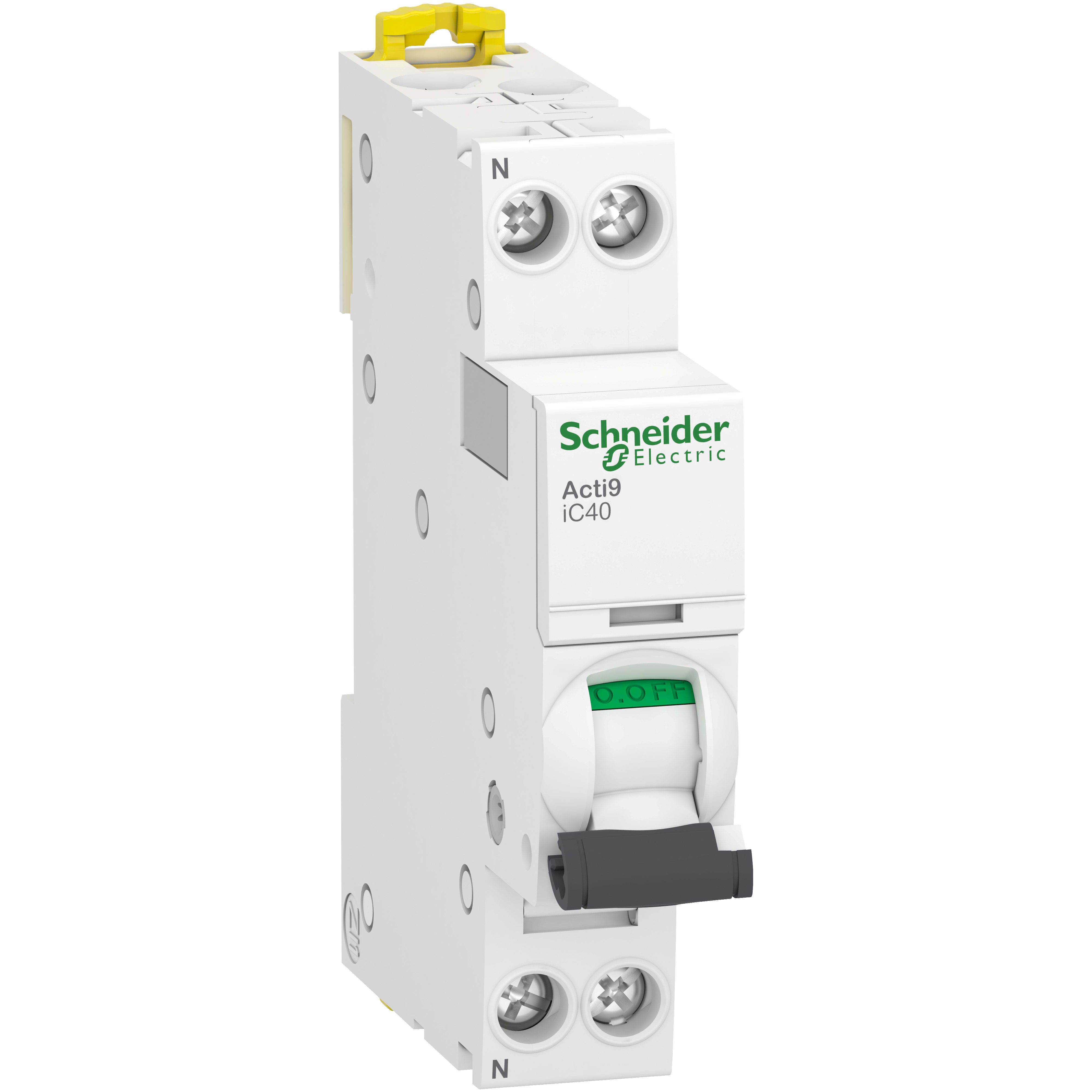 SCHNEIDER ELECTRIC - Interruttore magnetotermico iC40a 1P+N C 2A 4500A