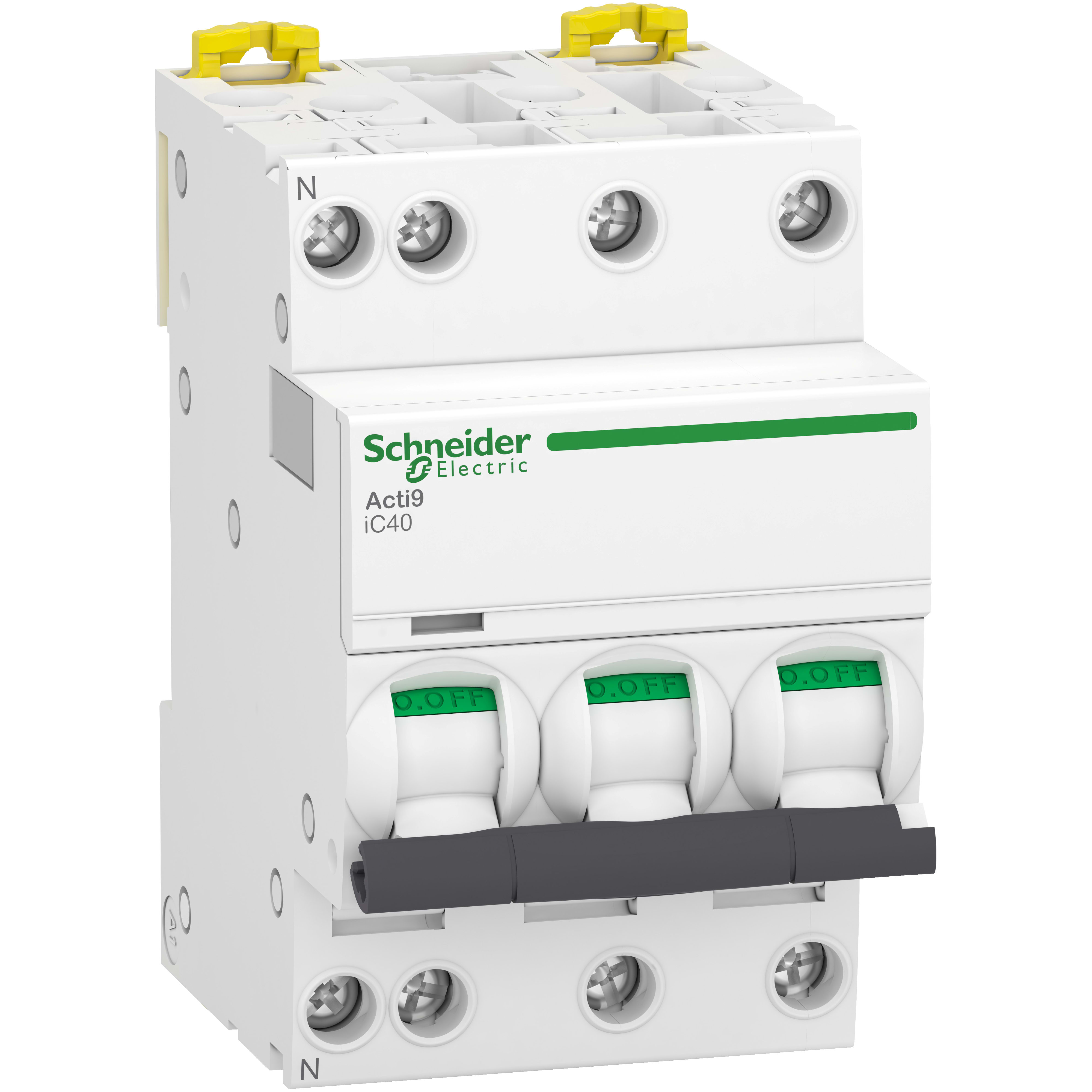 SCHNEIDER ELECTRIC - Interruttore magnetotermico iC40a 3P+N C 16A 4500A