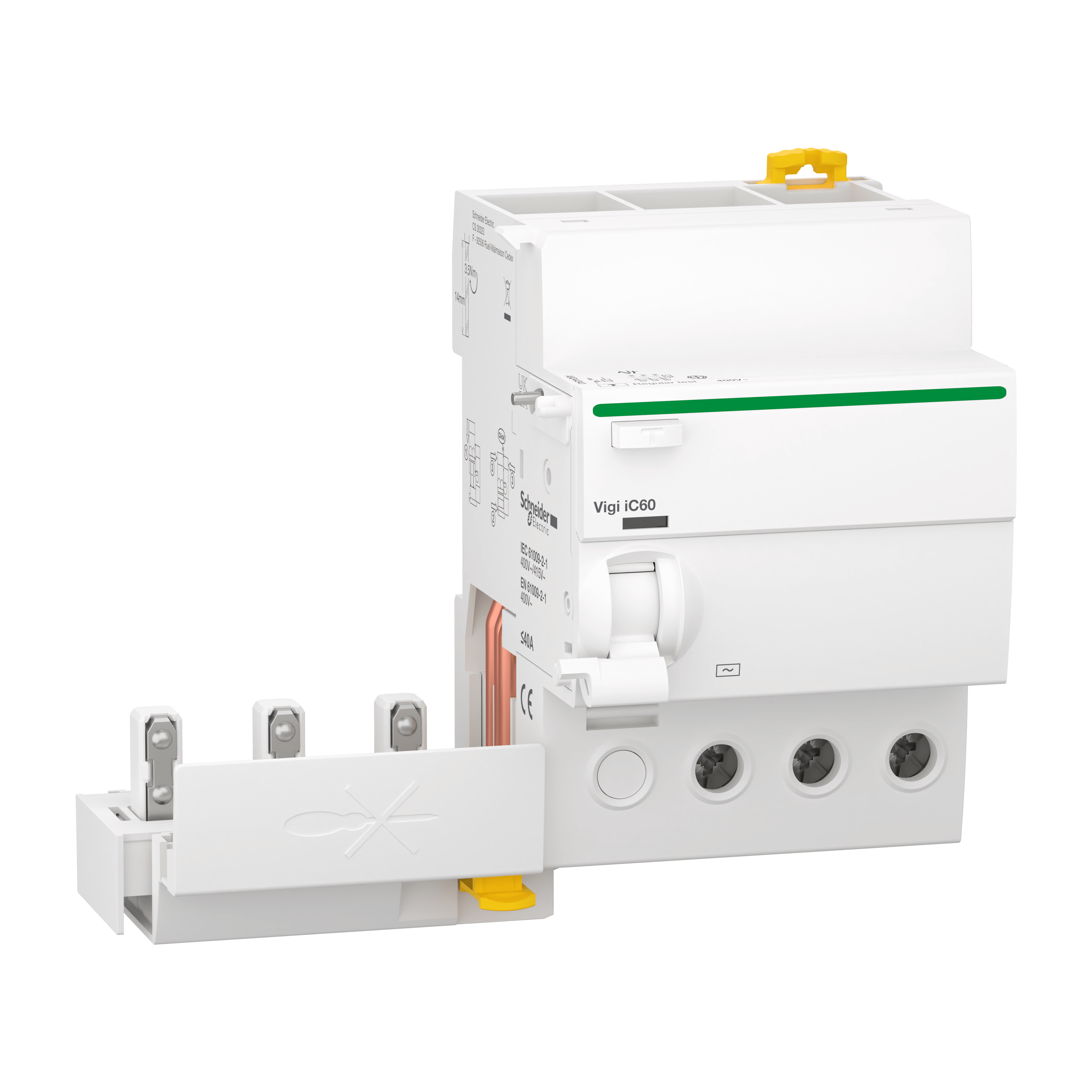 SCHNEIDER ELECTRIC - Blocco differenziale QuickVigi iC60 3P 40A 300mA Tipo AC