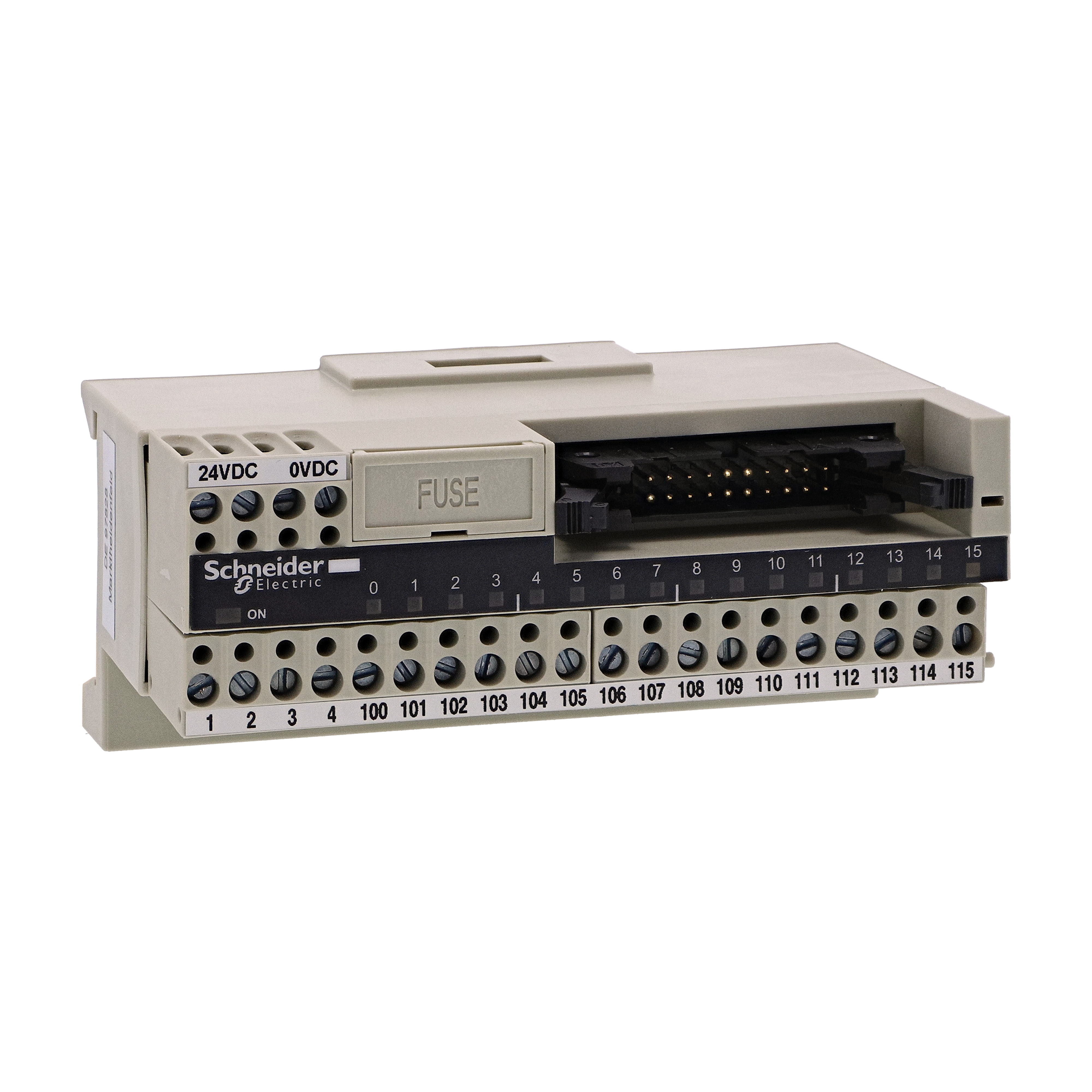 SCHNEIDER ELECTRIC - Sottobase di connessione passiva ABE7 - 16 input o output - LED