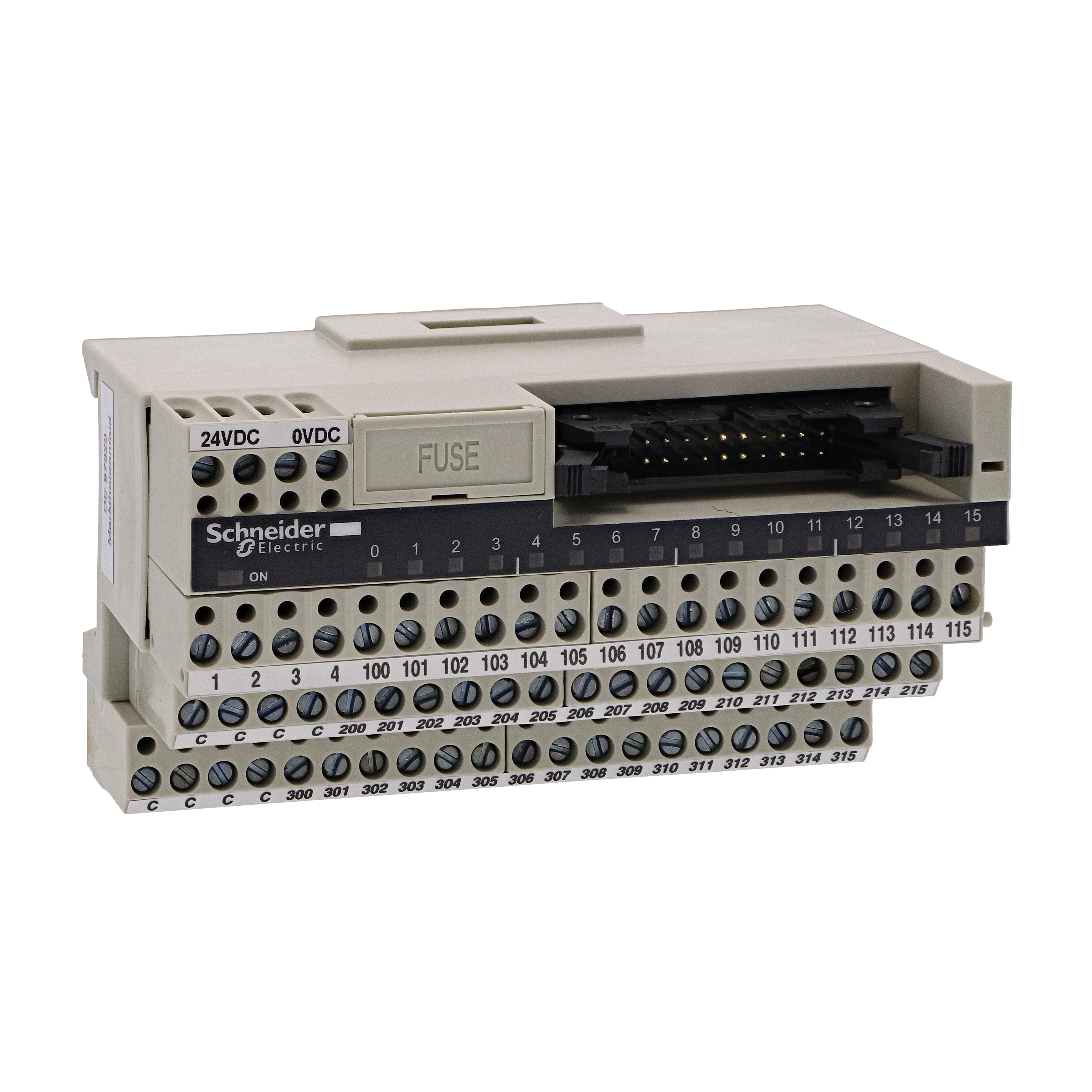 SCHNEIDER ELECTRIC - Sottobase di connessione passiva ABE7 - 16 input o output - LED