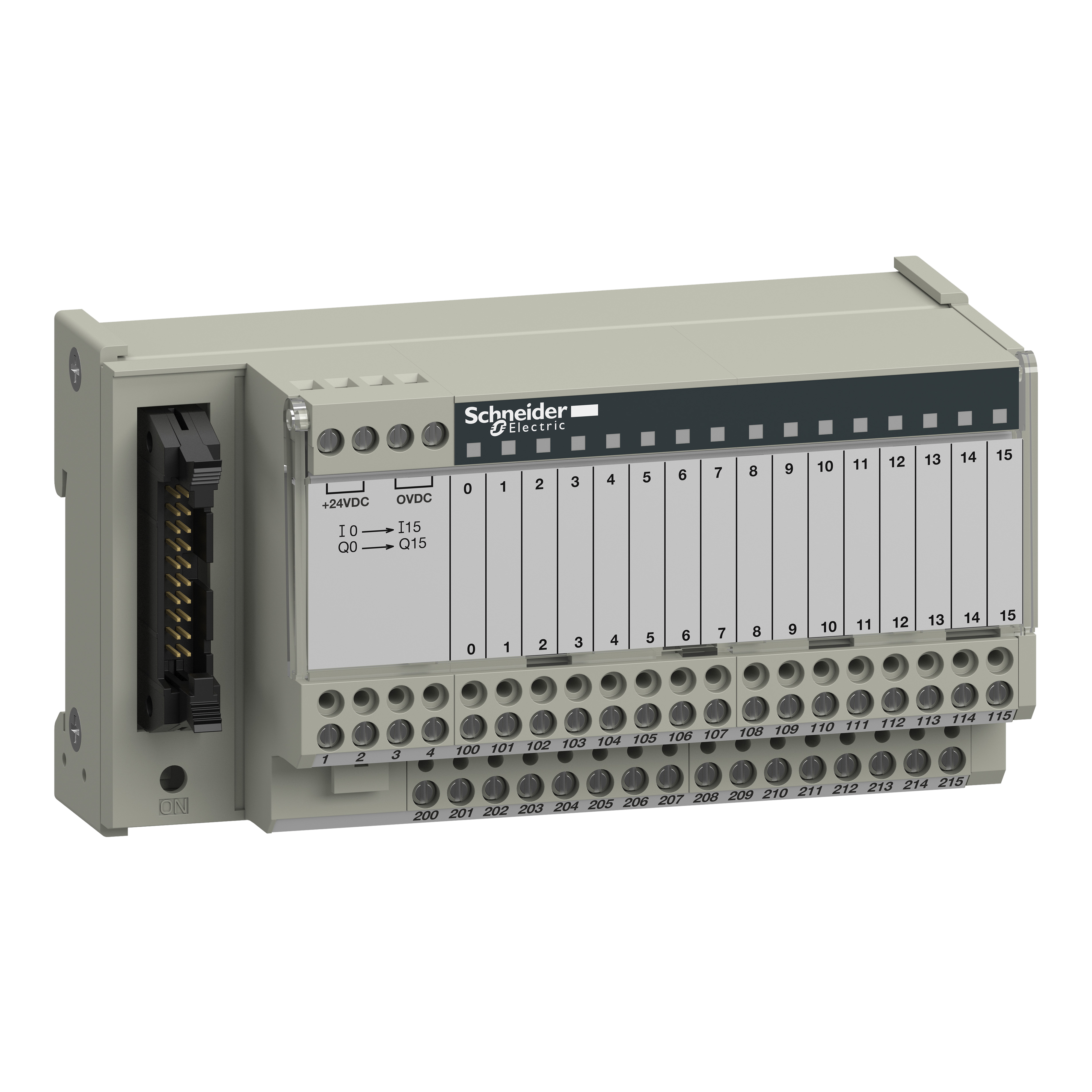 SCHNEIDER ELECTRIC - Sottobase di connessione passiva ABE7 - 16 input o output - LED - Isolatore