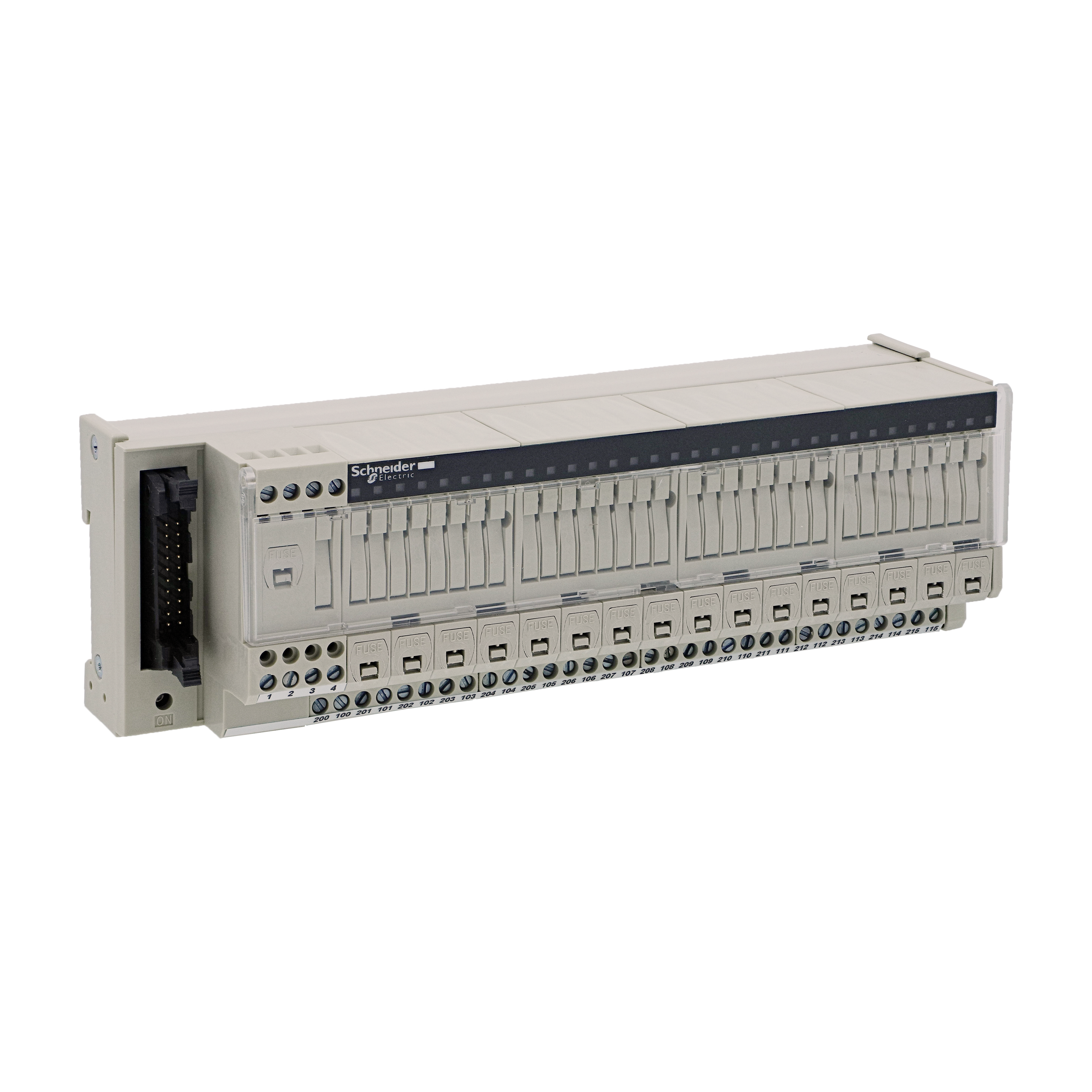 SCHNEIDER ELECTRIC - Sottobase di connessione passiva ABE7 - 16 input - Fusibili - LED - Isolatore