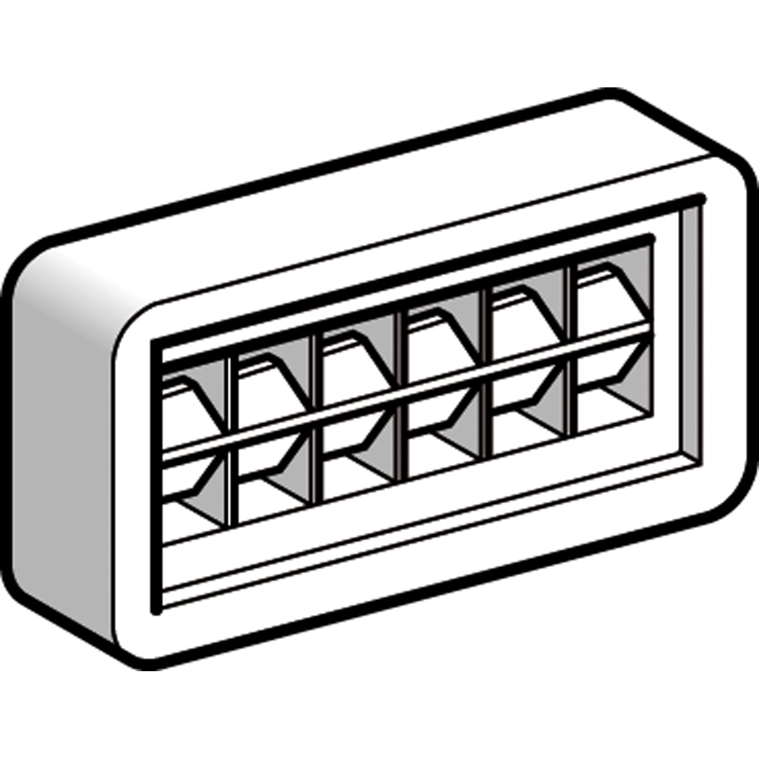 SCHNEIDER ELECTRIC - Supporto per clip sigl. adesivi fissaggio tutti tipi di supporti - Fino a 6 clip - [prezzo per 100 pz]