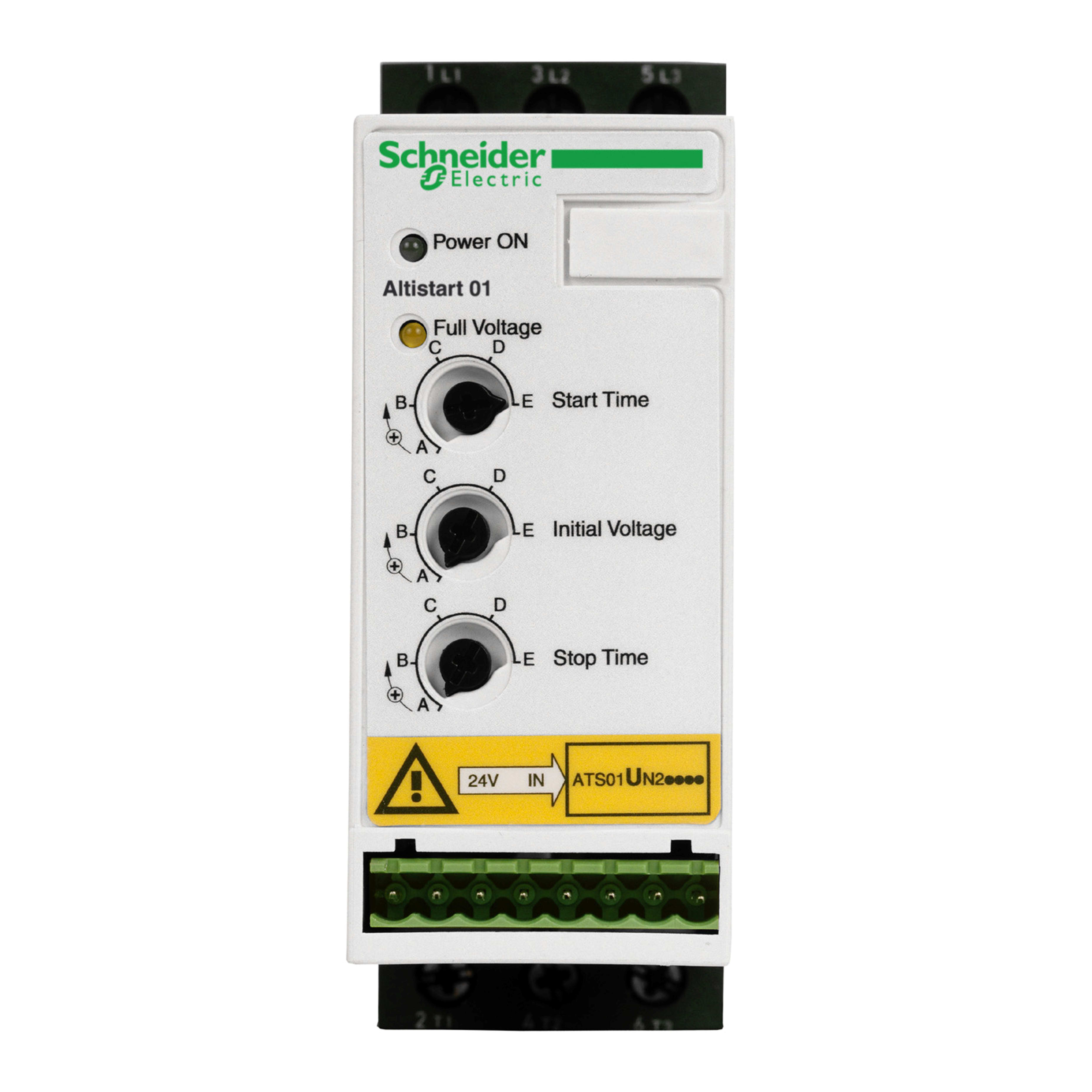 SCHNEIDER ELECTRIC - Avviatore statico per motore asincrono - ATSU01 - 12A - 200...480V - 2.2...5,5KW