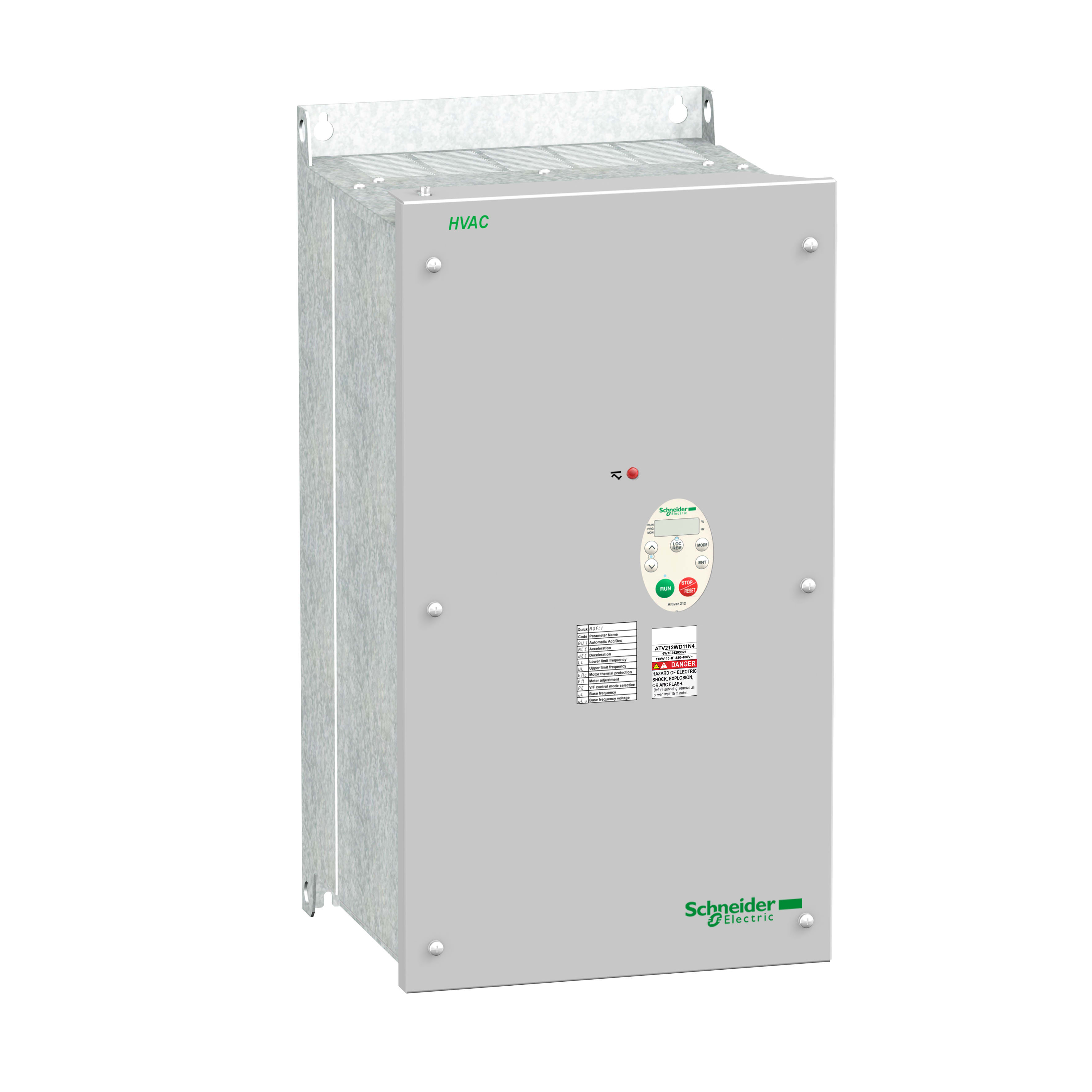 SCHNEIDER ELECTRIC - Variatore di velocità ATV212 - 15 kW - 20 HP - 480 V - 3ph - EMC cl.C2 - IP55